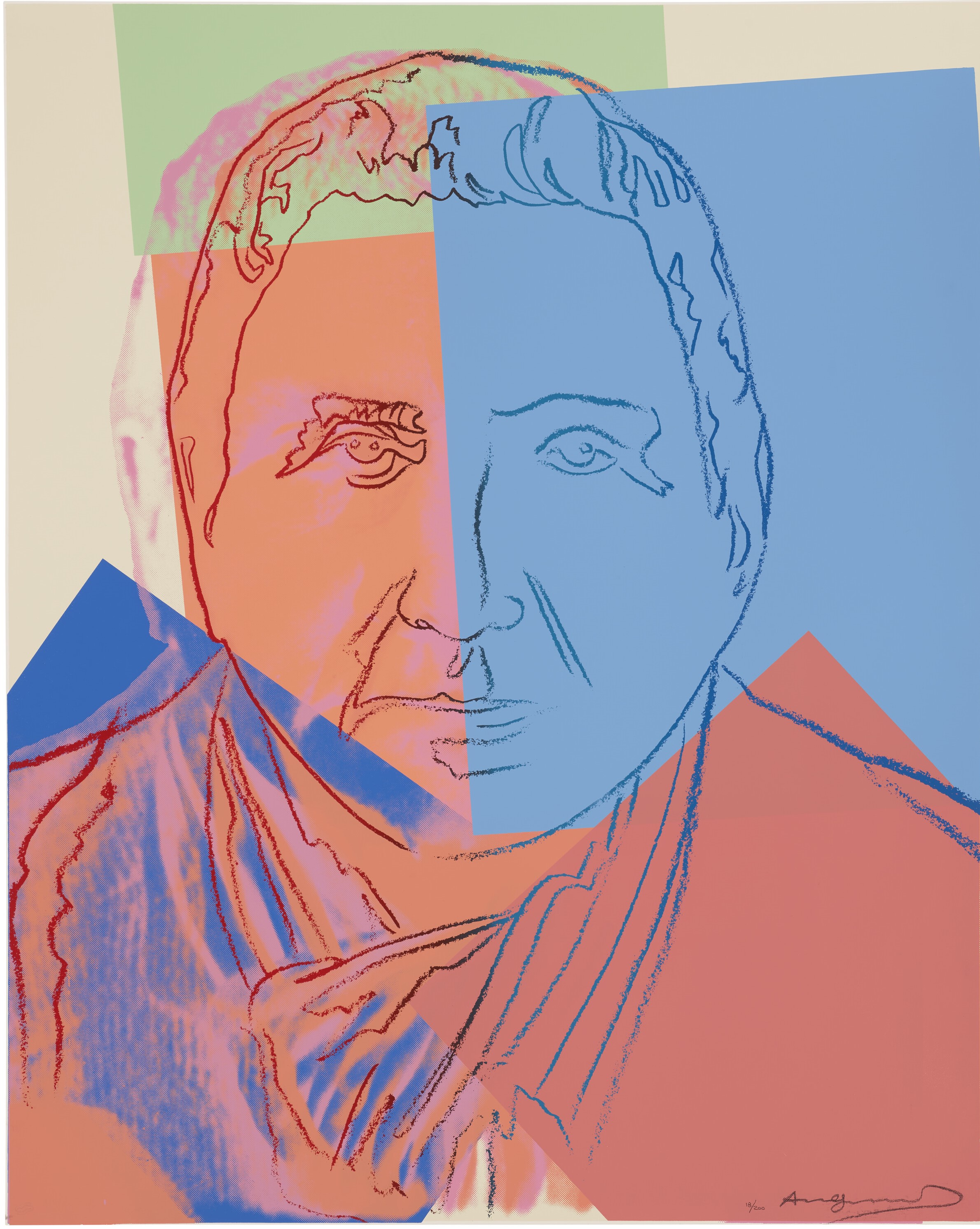 Andy Warhol - Gertrude Stein, from Ten Portraits of Jews of the Twentieth Century
