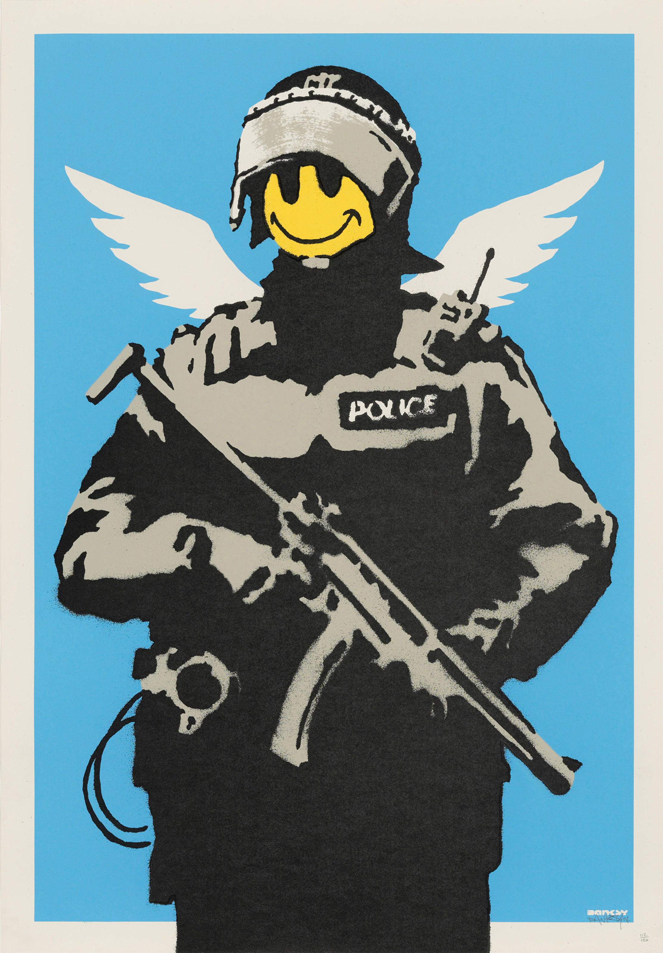 Banksy - Flying Copper
