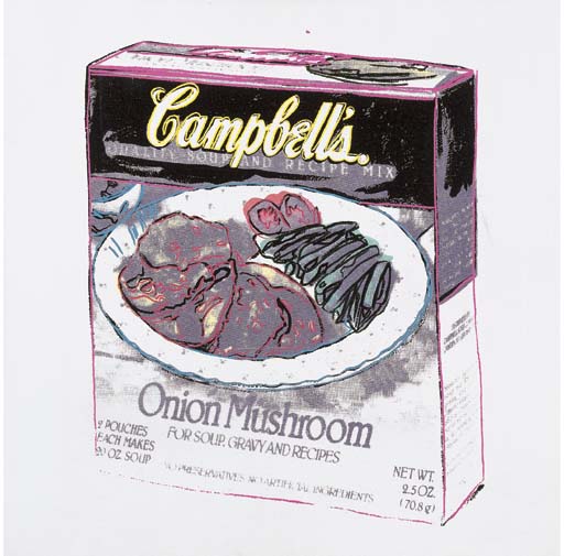 Andy Warhol - Campbell's Onion Mushroom Soup Box