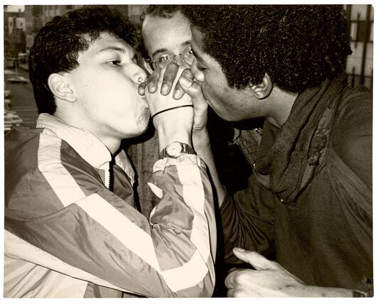 Andy Warhol - Keith Haring, Jean-Michel Basquiat and Friend.