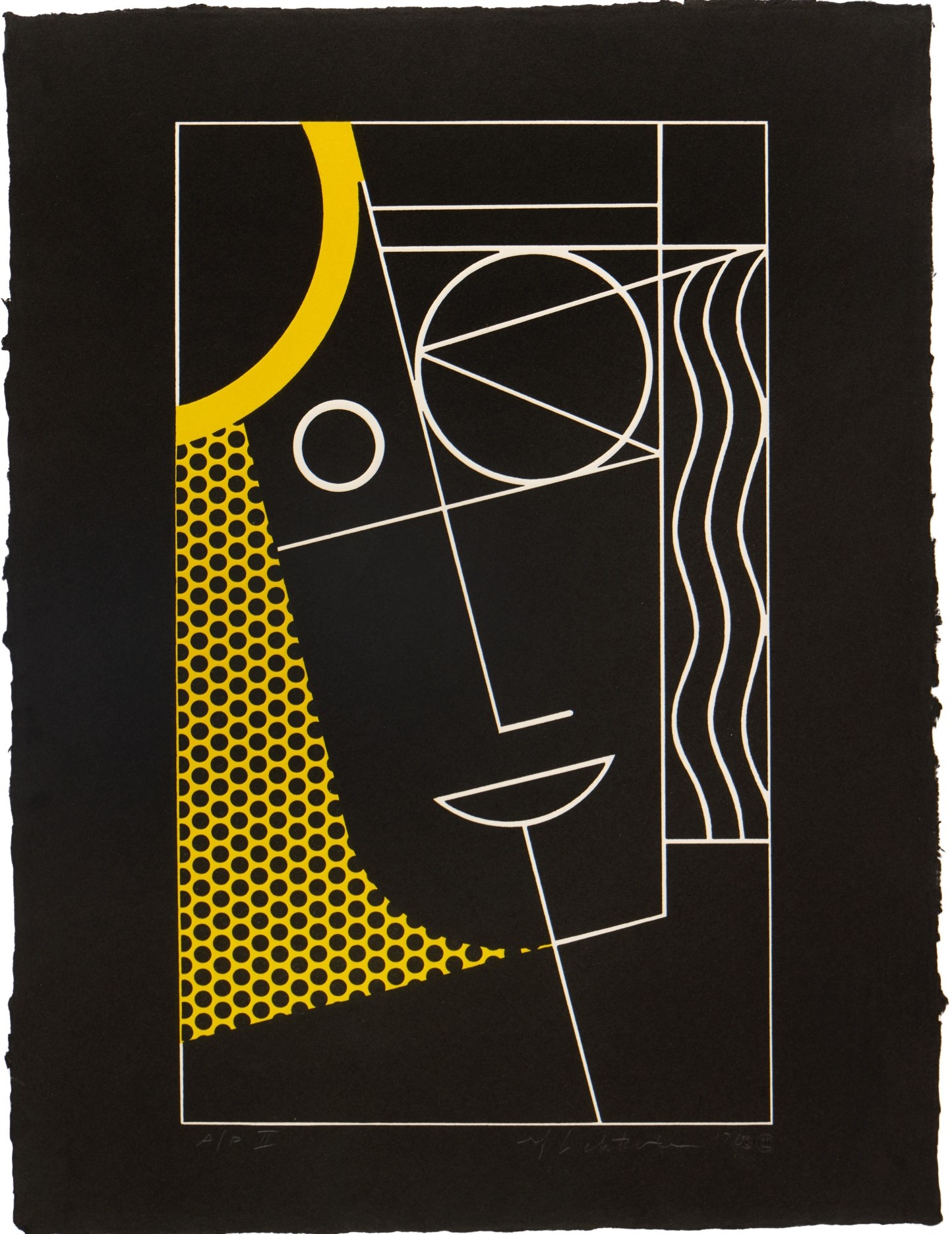 Roy Lichtenstein - Modern Head #2, from the Modern Head series