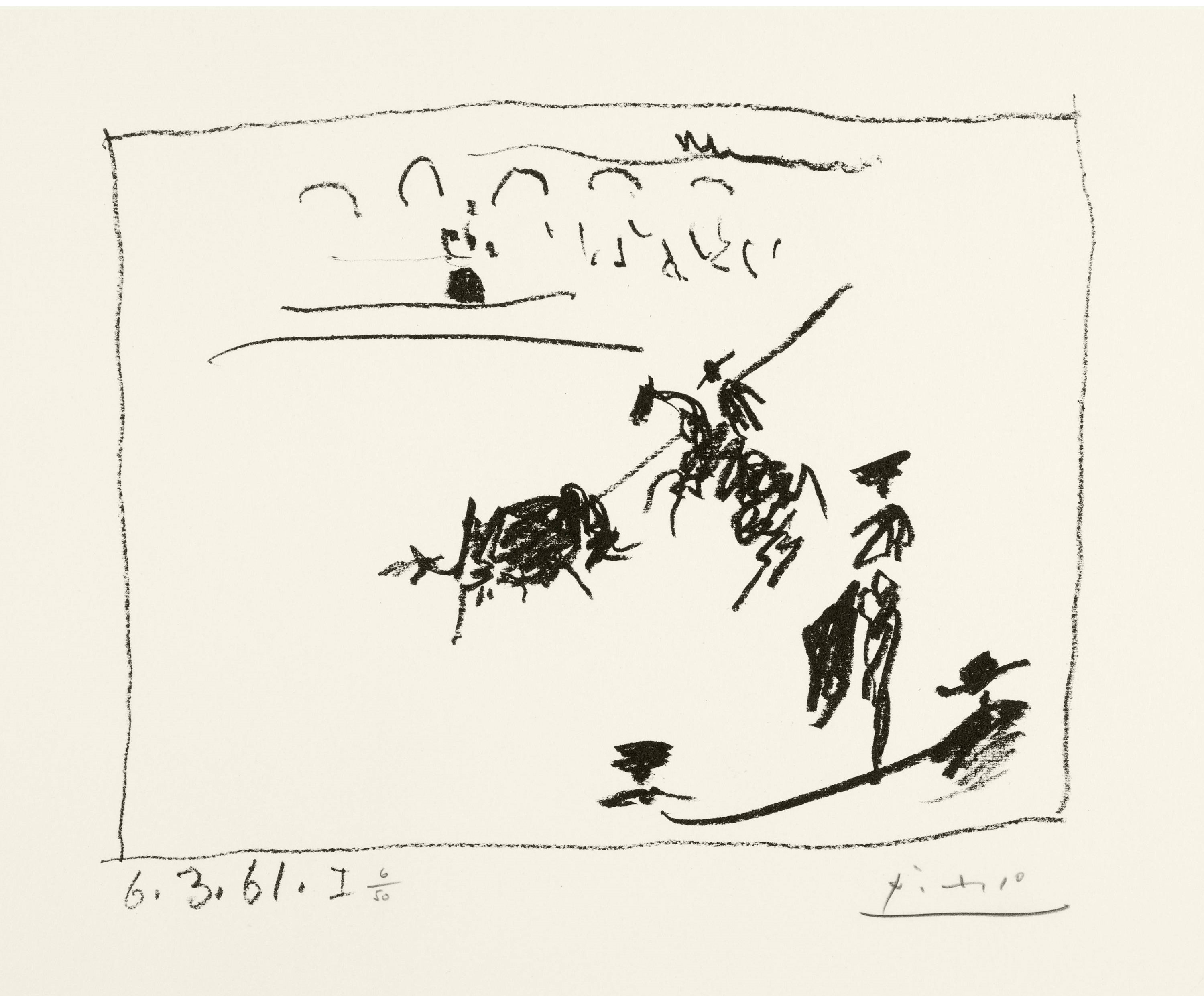 Pablo Picasso - La pique. - Jeu de la cape. - Les banderilles. - Le picador II