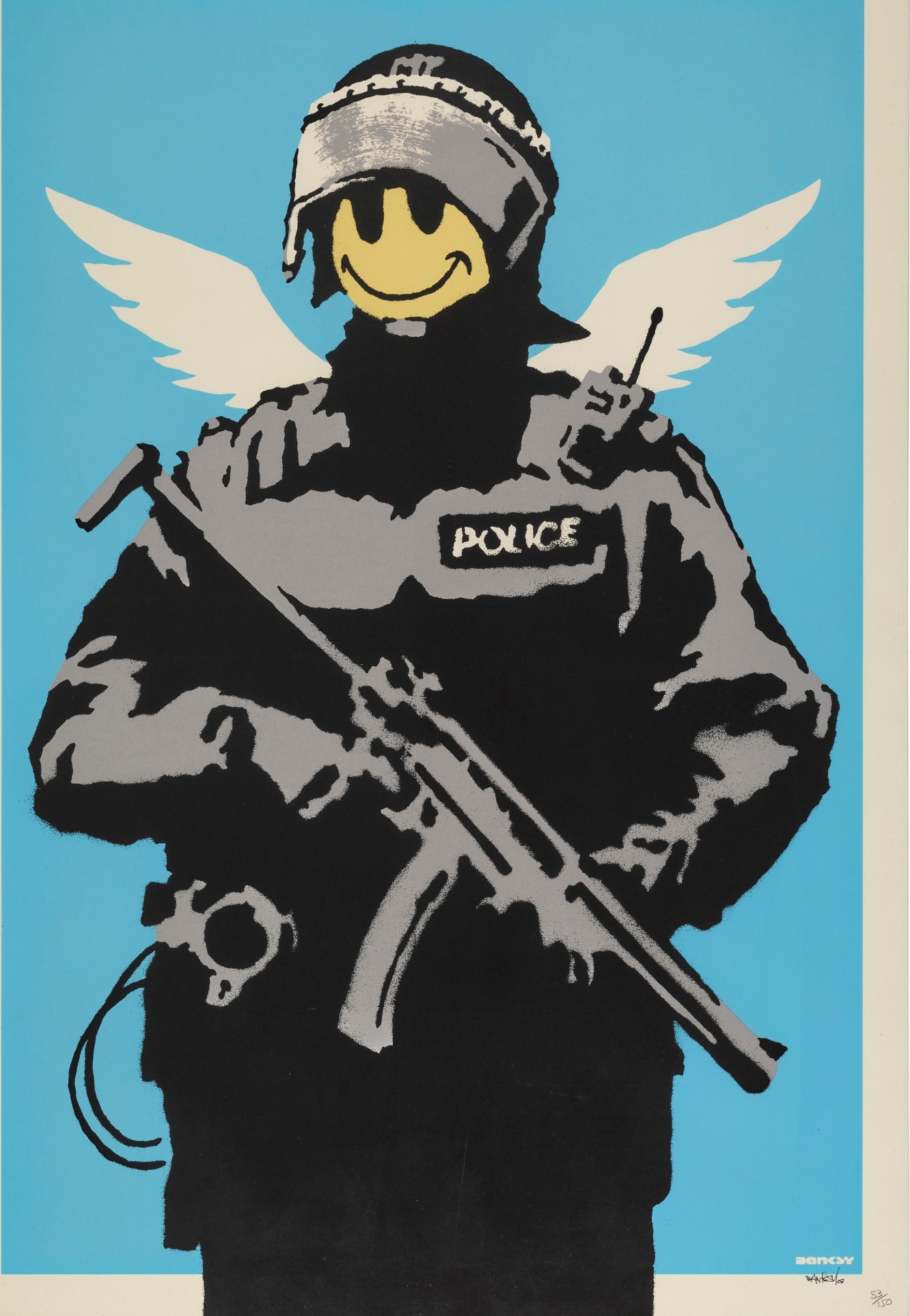 Banksy - Flying Copper