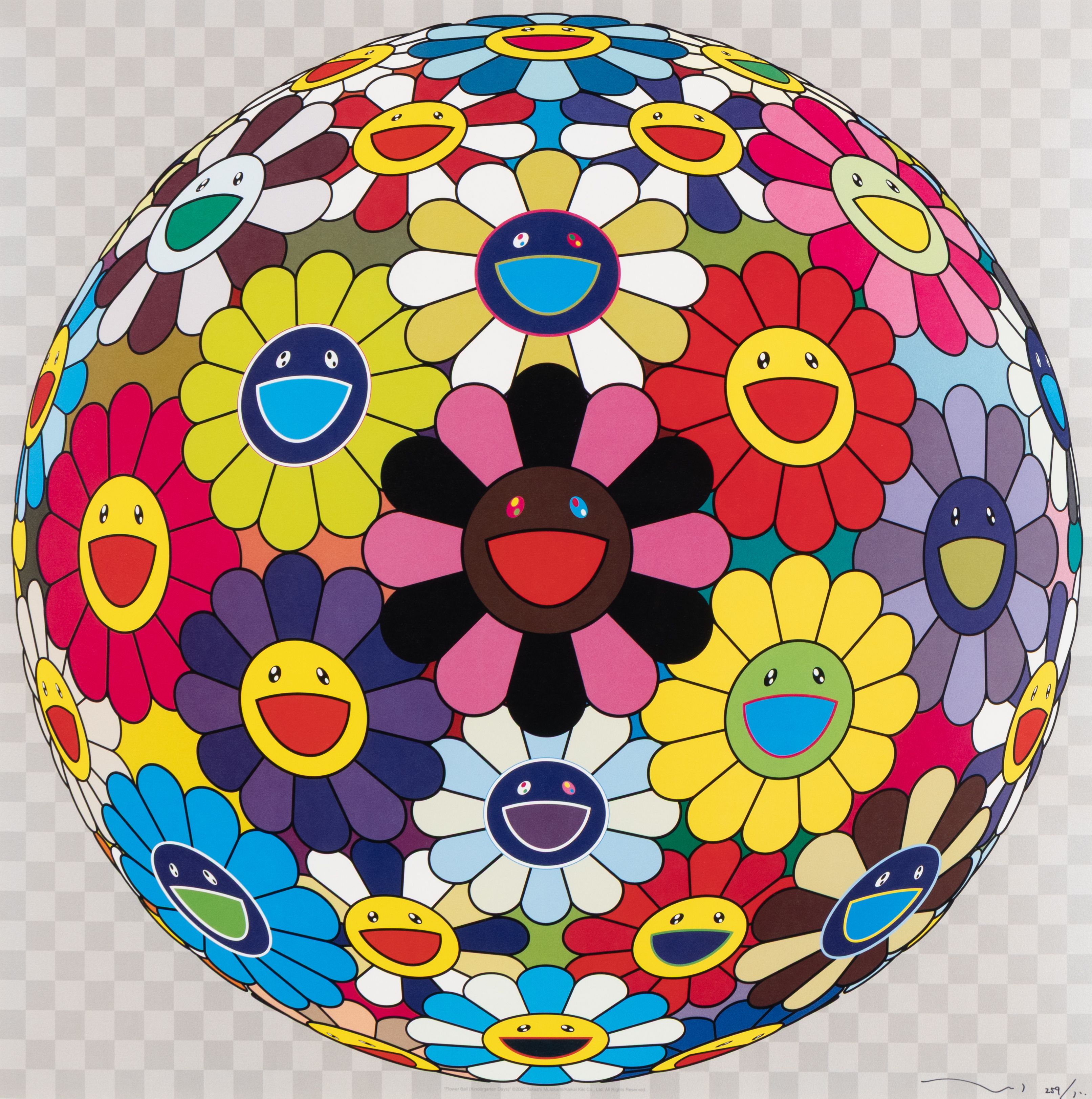Takashi Murakami - Flower Ball (Kindergarten Days), 2002