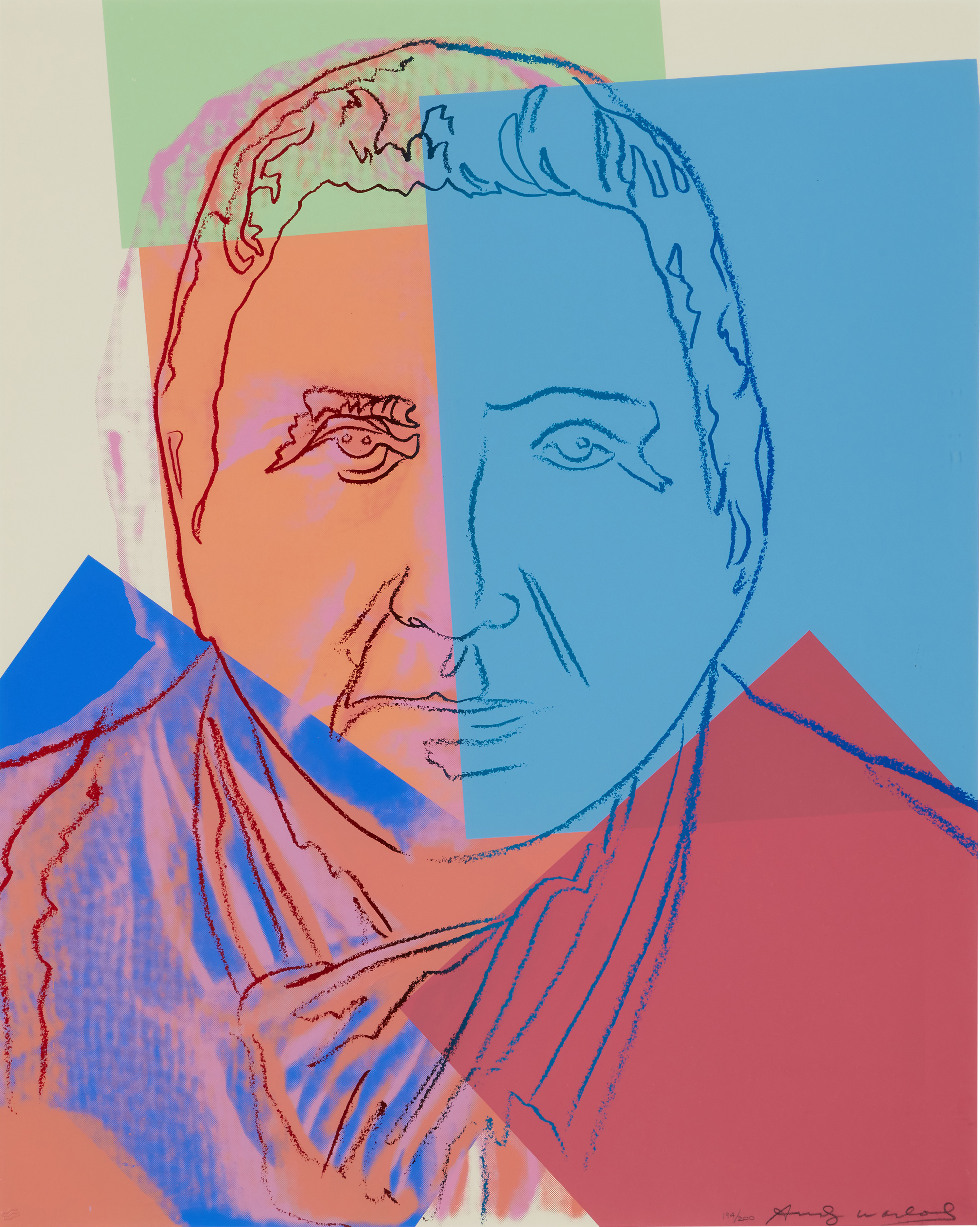 Andy Warhol - Gertrude Stein, from Ten Portraits of Jews of the Twentieth Century (Feldman & Schellmann II.227)