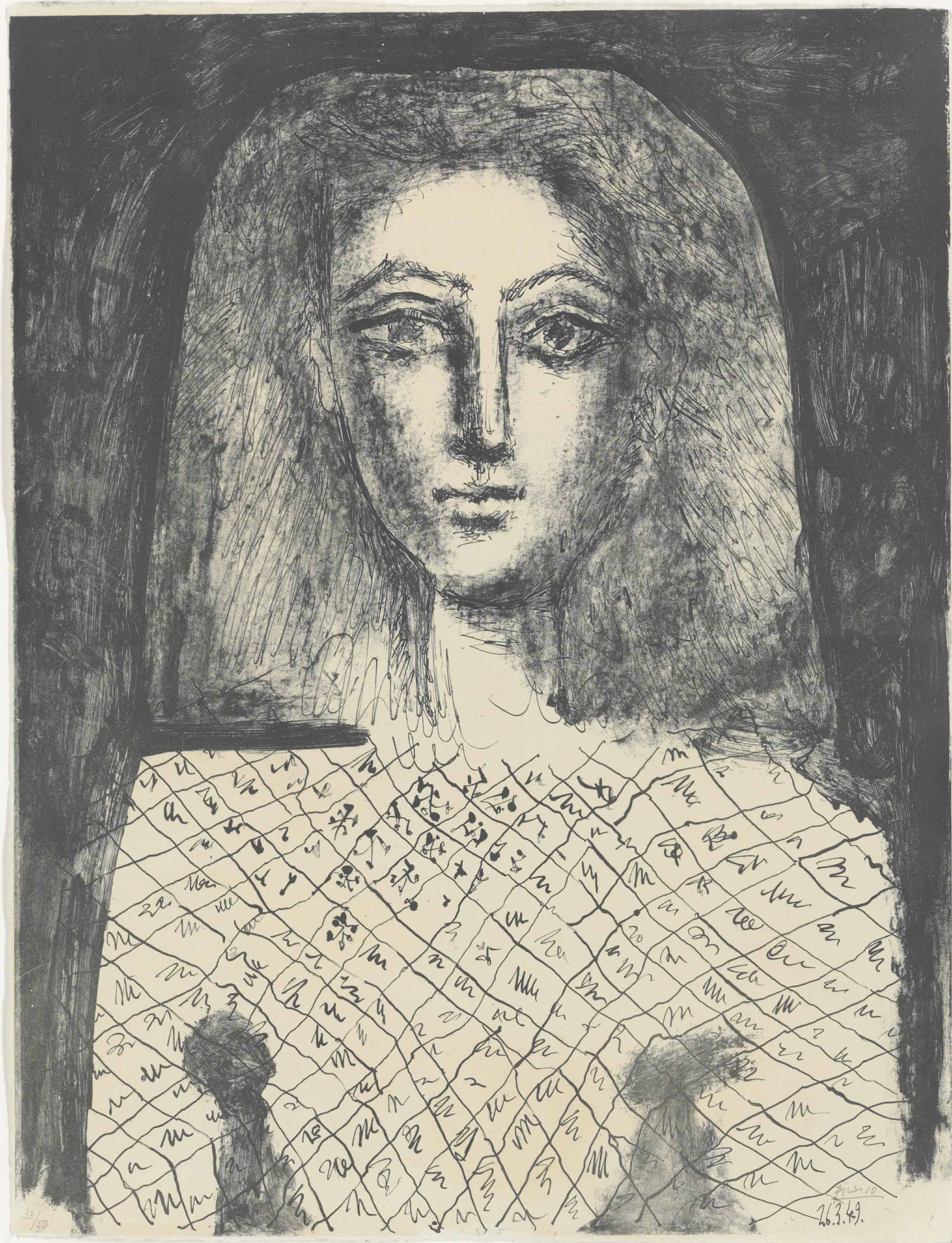Pablo Picasso - Le corsage à carreaux