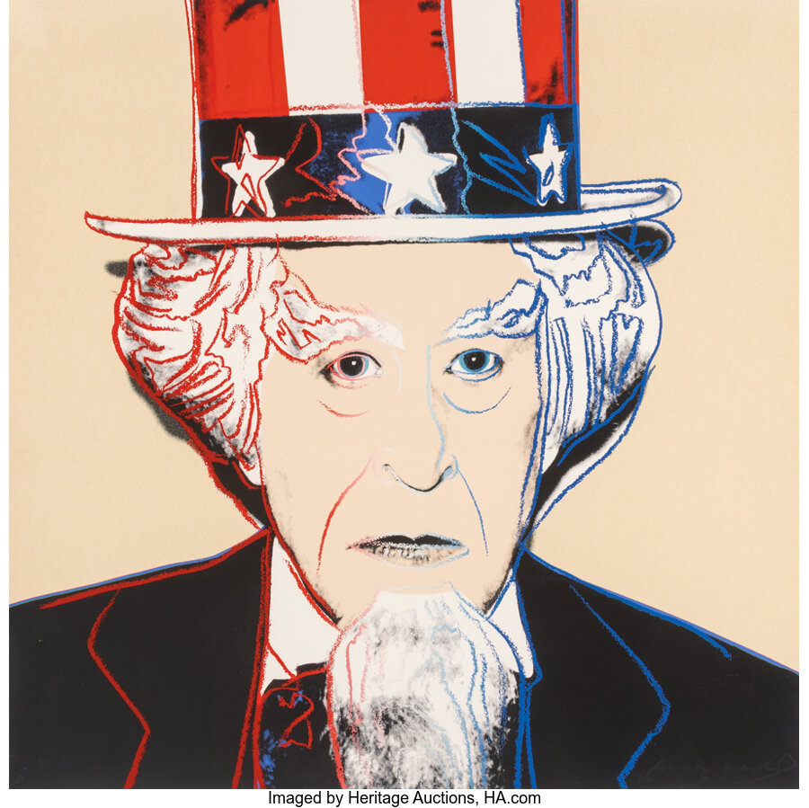 Andy Warhol - Uncle Sam, from the Myths portfolio