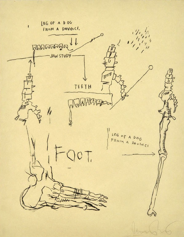 Jean-Michel Basquiat - Leg of a Dog