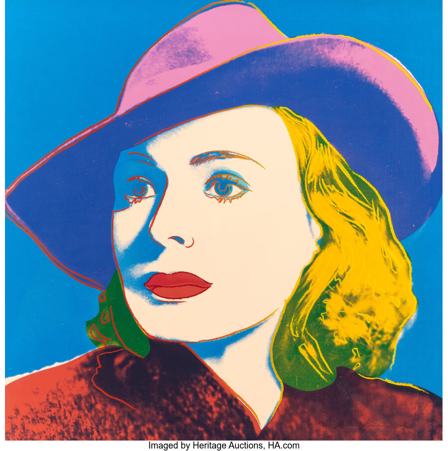 Andy Warhol - Ingrid Bergman: with hat