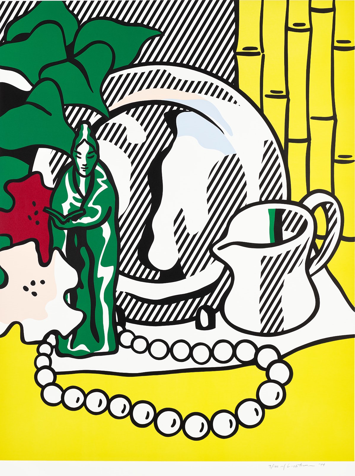 Roy Lichtenstein - Still Life with Figurine, from Six Still Lifes Series (C. 128)