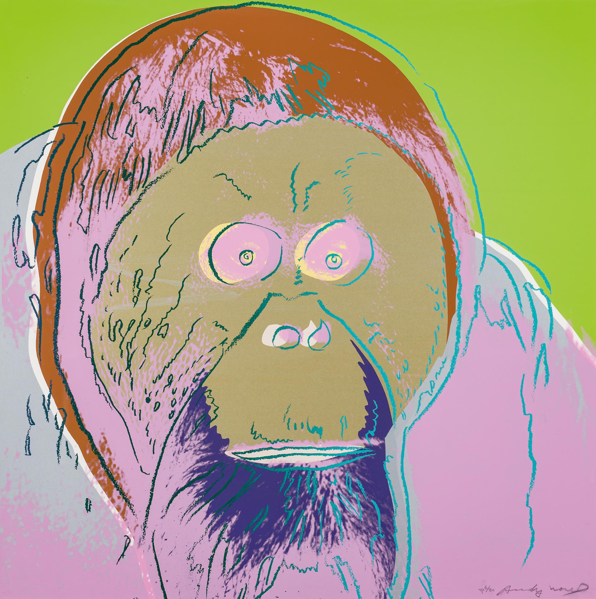 Andy Warhol - Orangutan, from Endangered Species, 1983