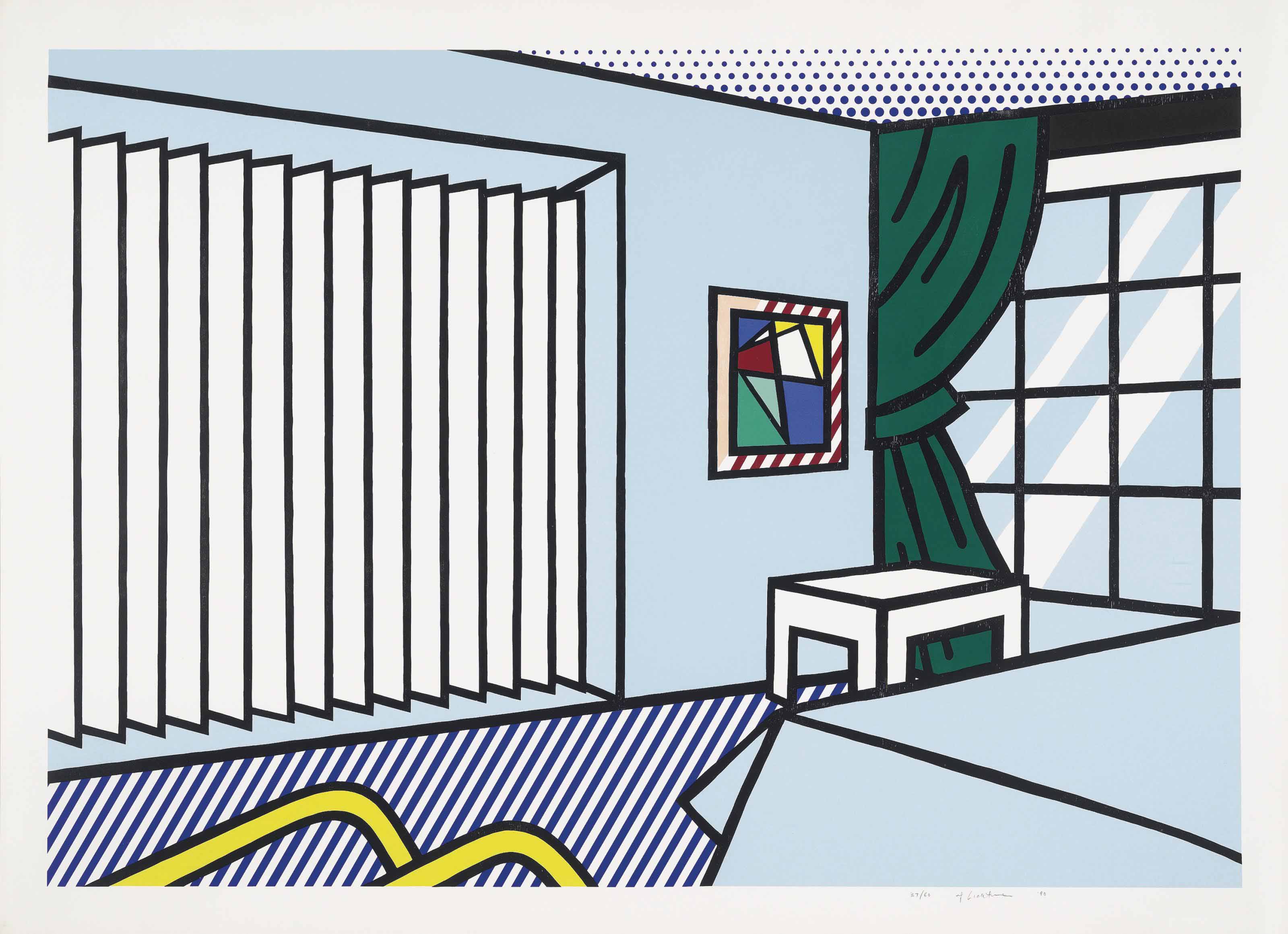 Roy Lichtenstein - Bedroom, from: Interior Series