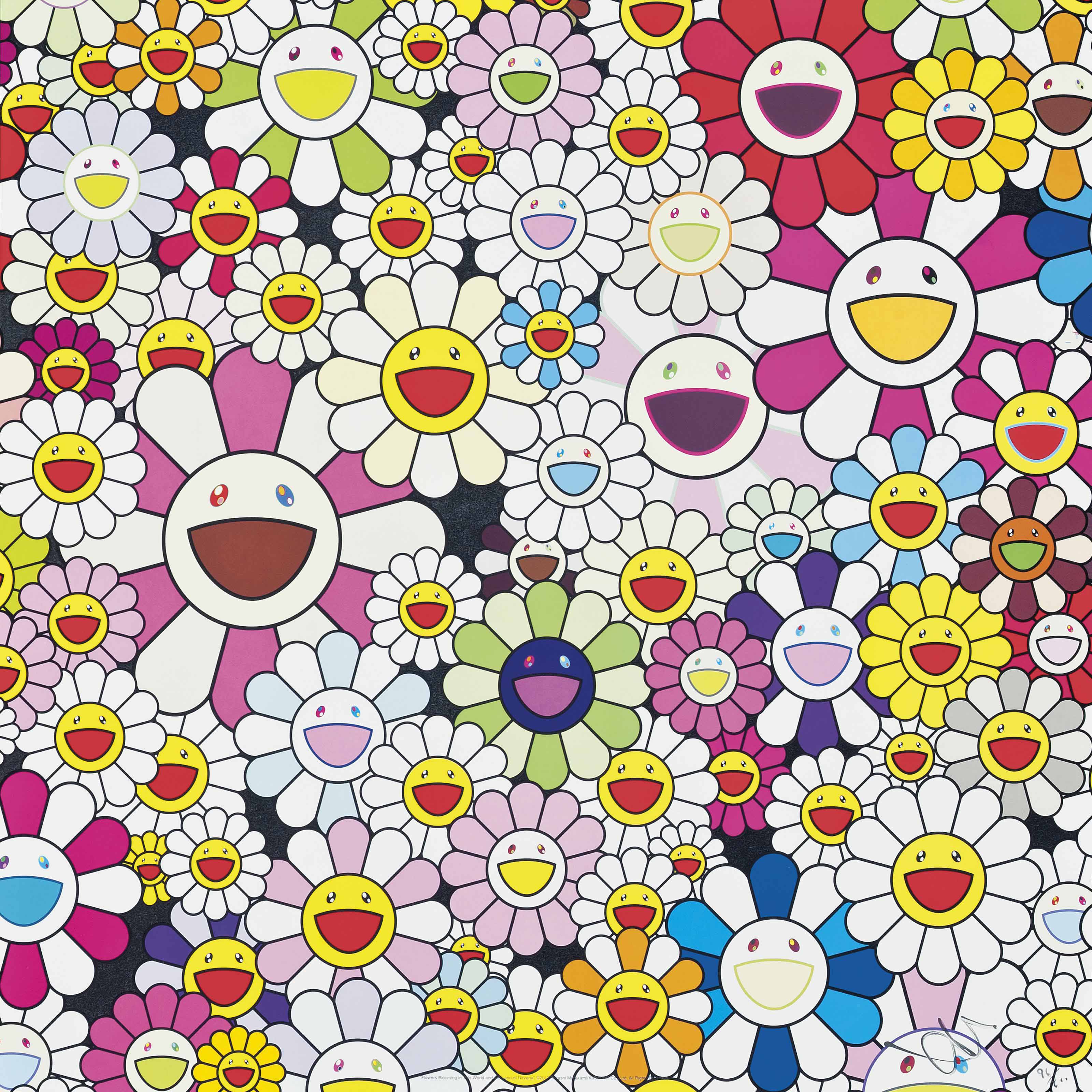 Takashi Murakami - Flowers Blooming in this World and the Land of Nirvana