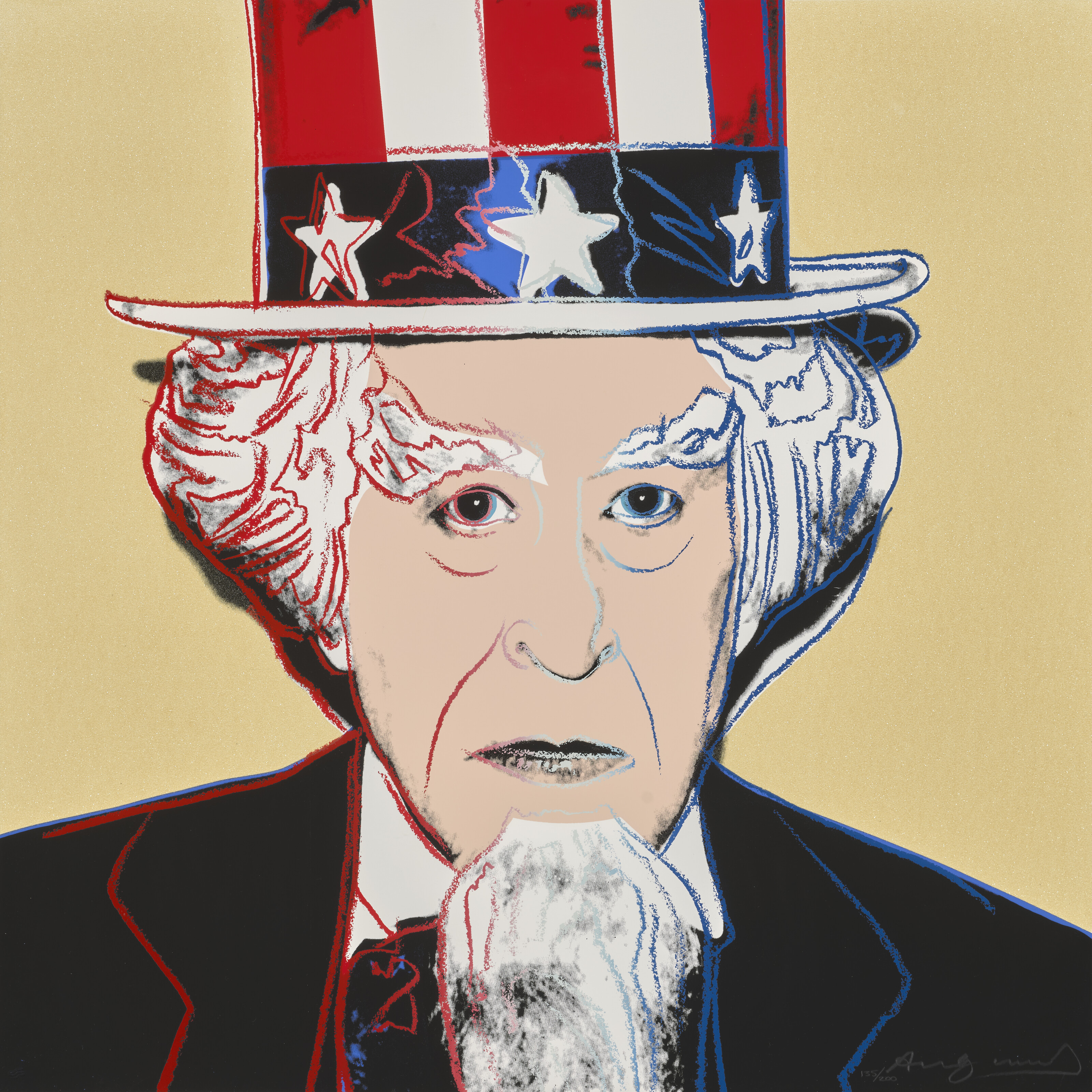 Andy Warhol - Uncle Sam, from Myths