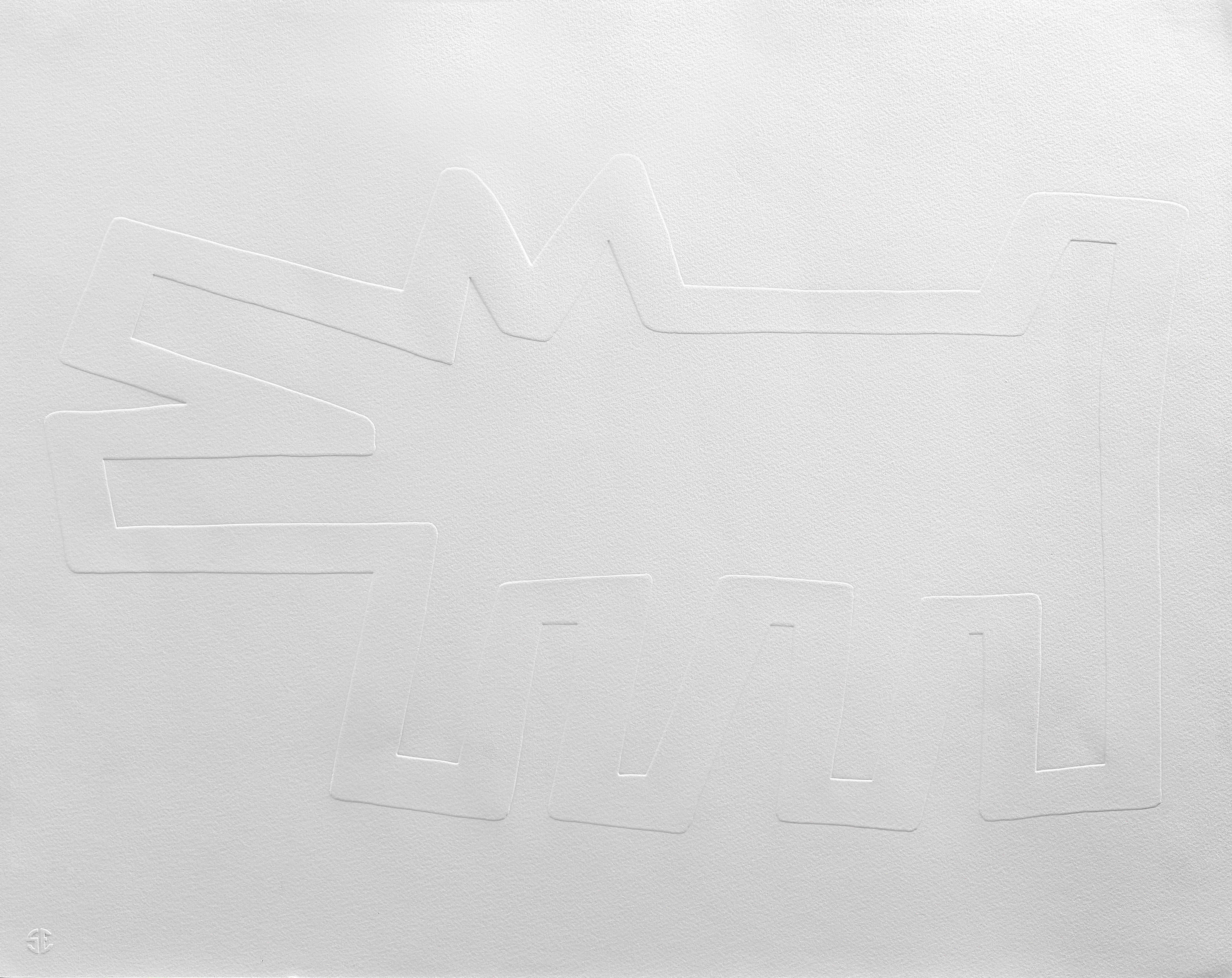 Keith Haring - Barking Dog (from the White Icons series) - 1990