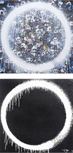Takashi Murakami - Ensō: Memento Mori Red on Blue/ Ensō: Intellection