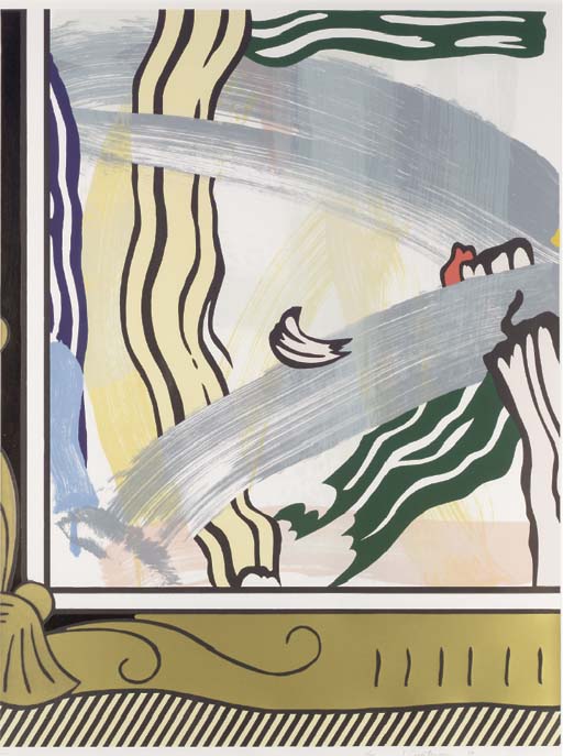 Roy Lichtenstein - Painting in a Gold Frame, from Paintings Series