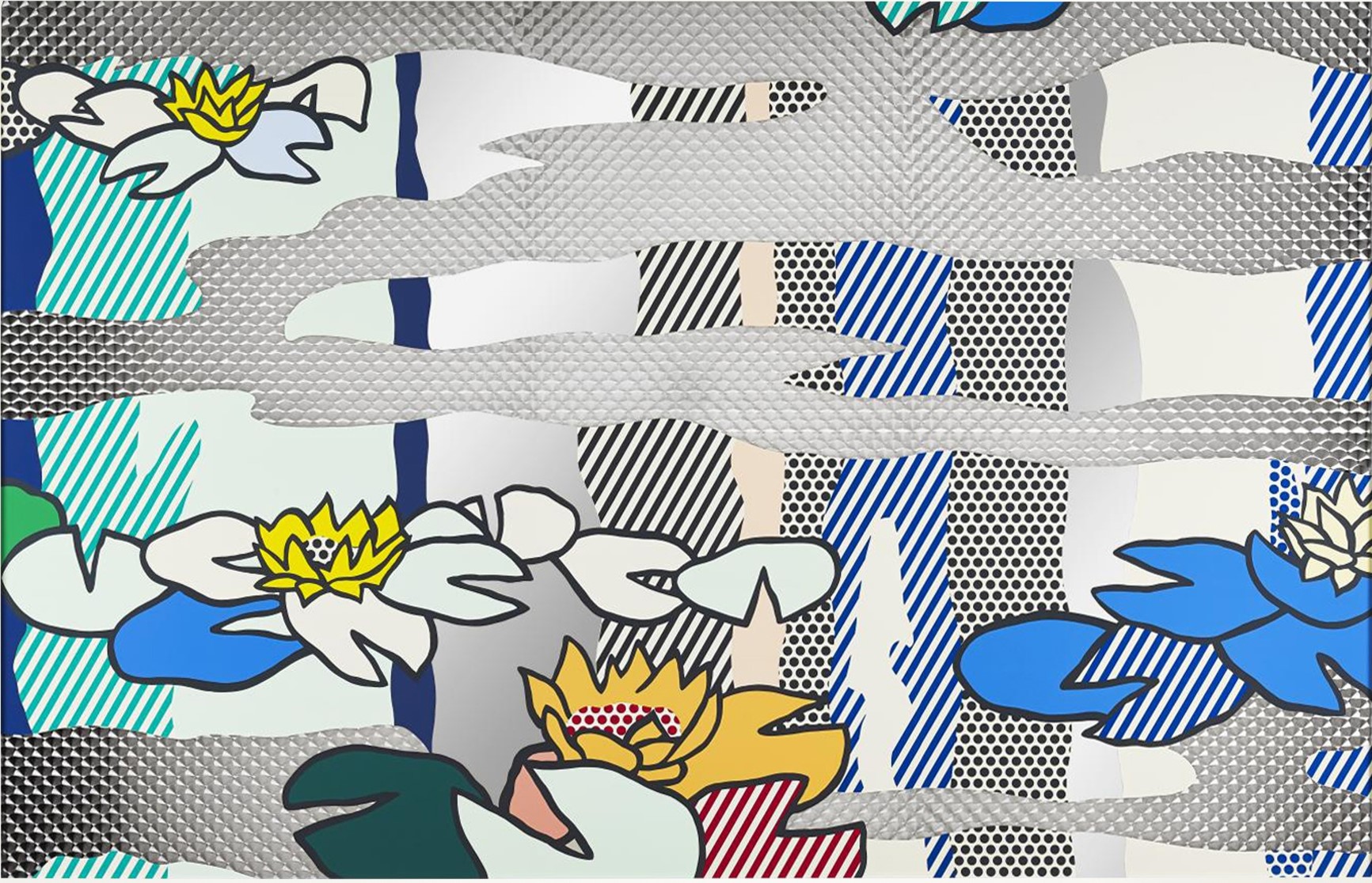 Roy Lichtenstein - Water Lily Pond with Reflections