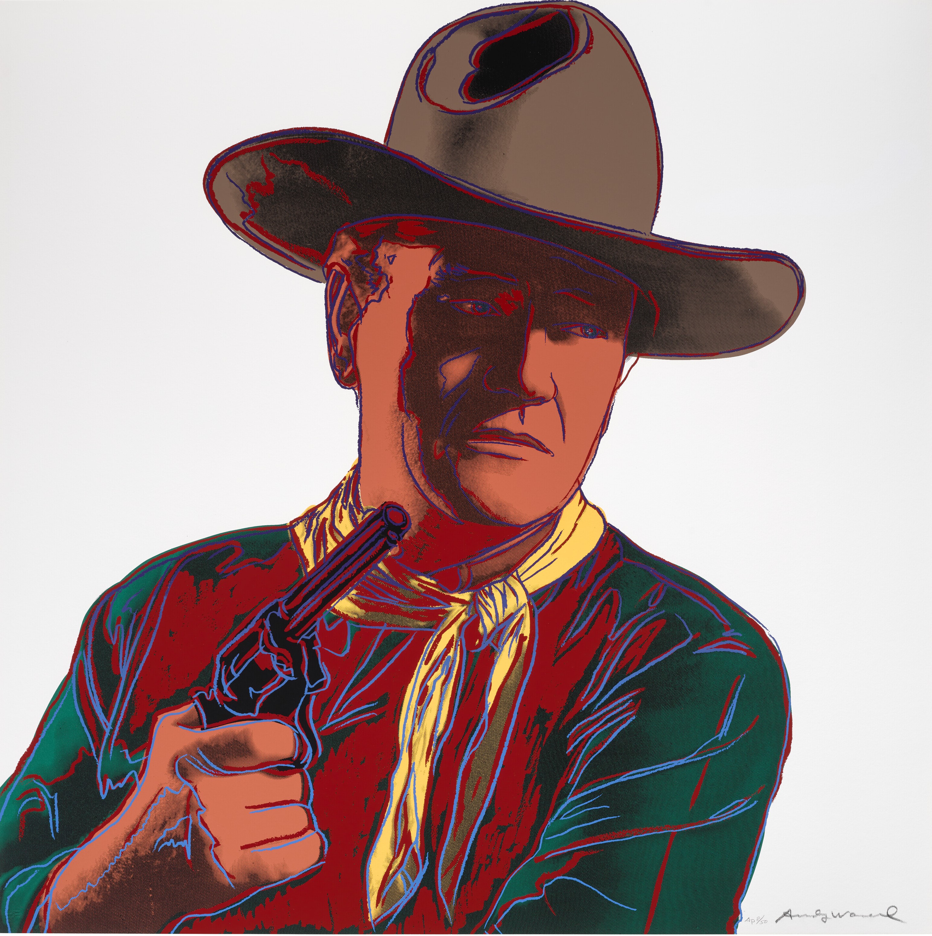 Andy Warhol - John Wayne, from: Cowboys and Indians