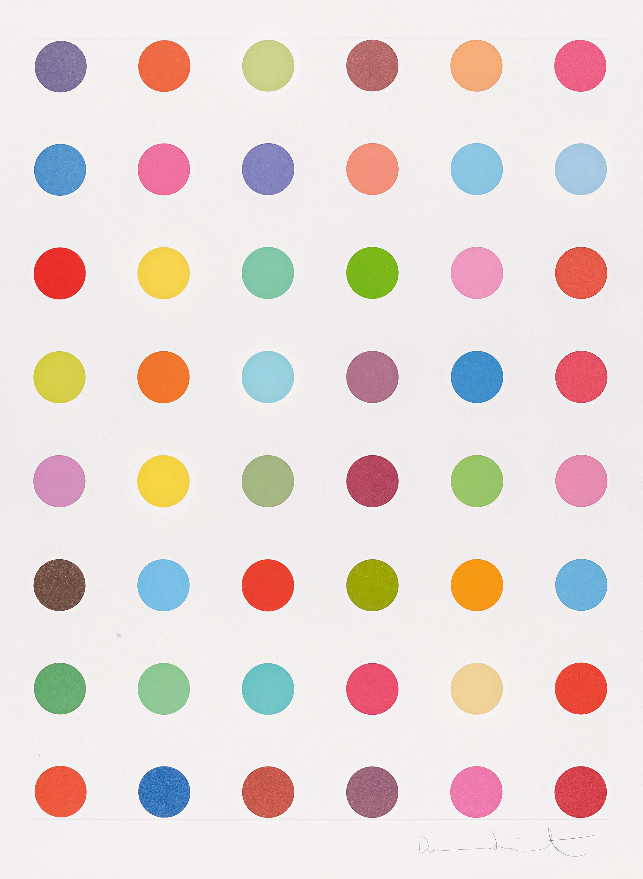 Damien Hirst - Unique Spot Etching (Oleoylsarcosine)