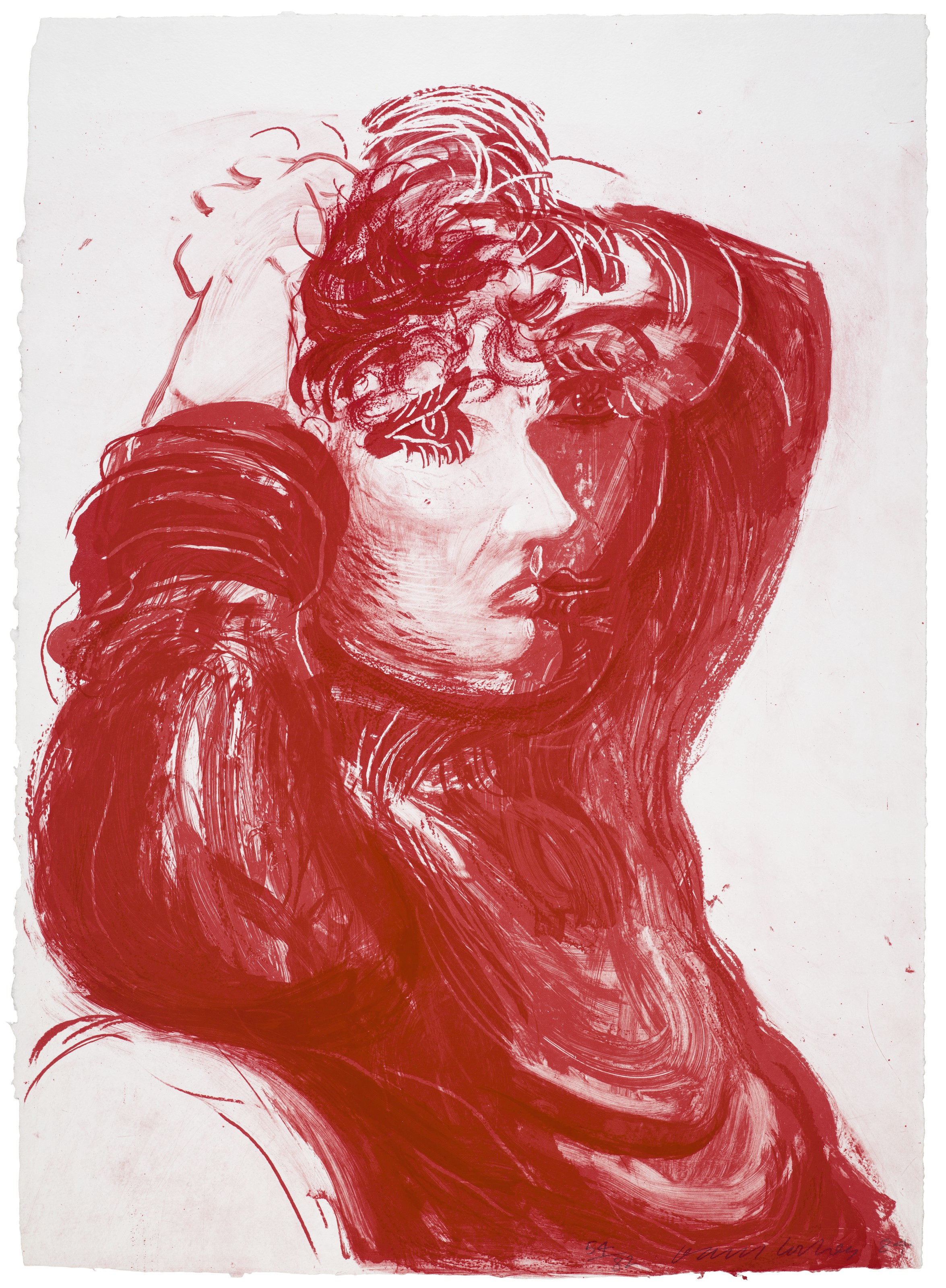 David Hockney - Red Celia