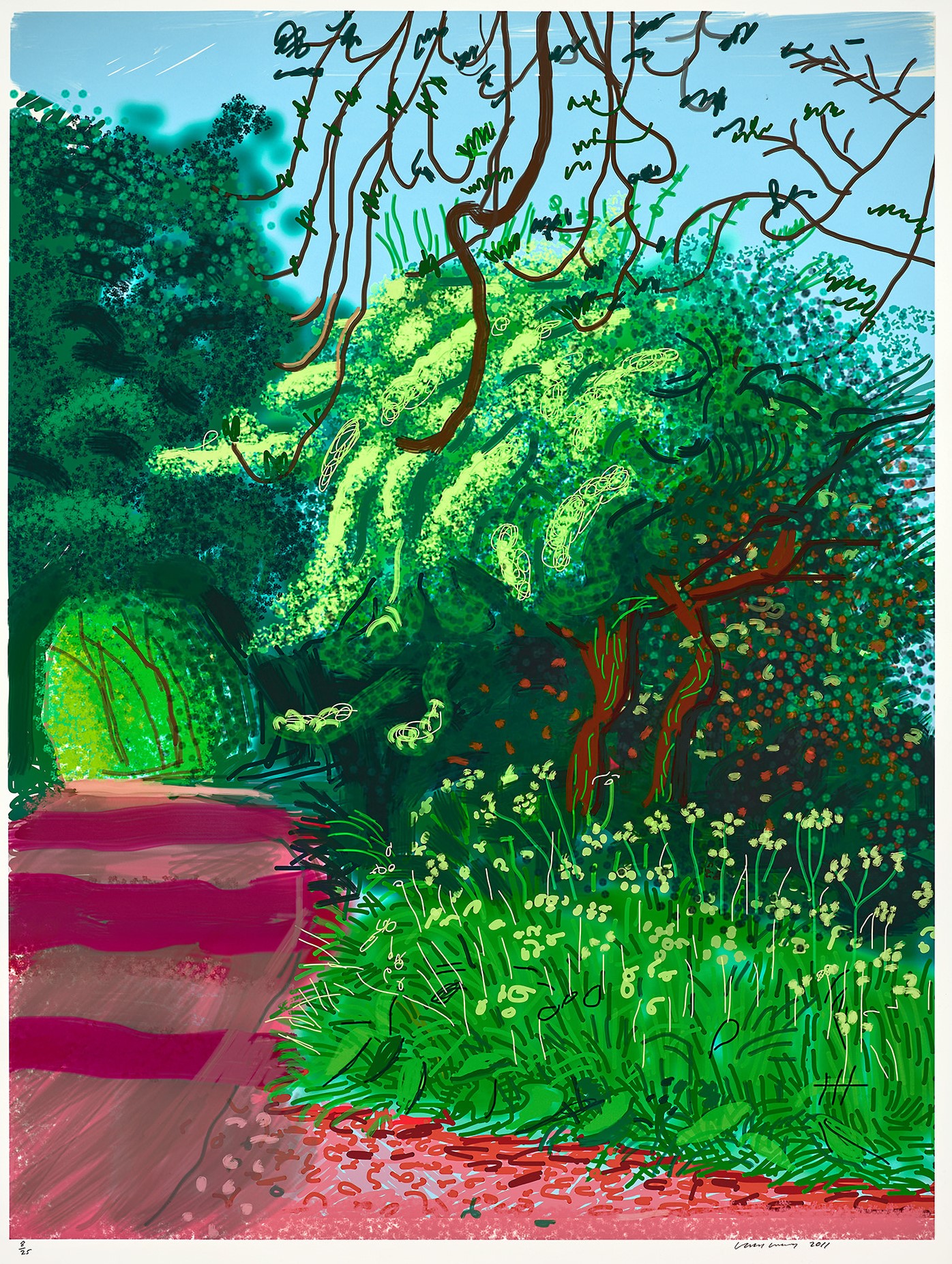David Hockney - The Arrival of Spring in Woldgate, East Yorkshire in 2011 (twenty eleven) - 14 May