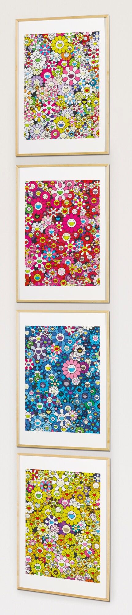 Takashi Murakami - An Homage to Monogold 1960 B; An Homage to Yves Klein, Multicolor B; An Homage to IKB 1957 B; and An Ho...