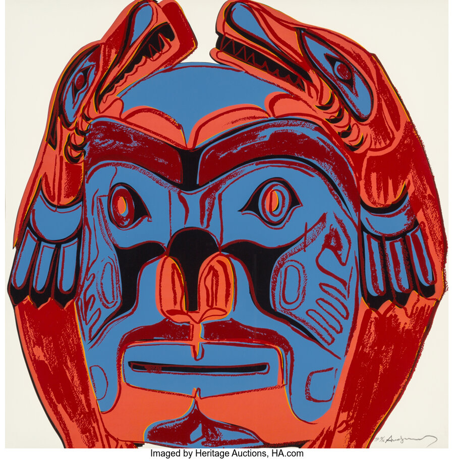 Andy Warhol - Northwest Coast Mask, from the Cowboys and Indians series