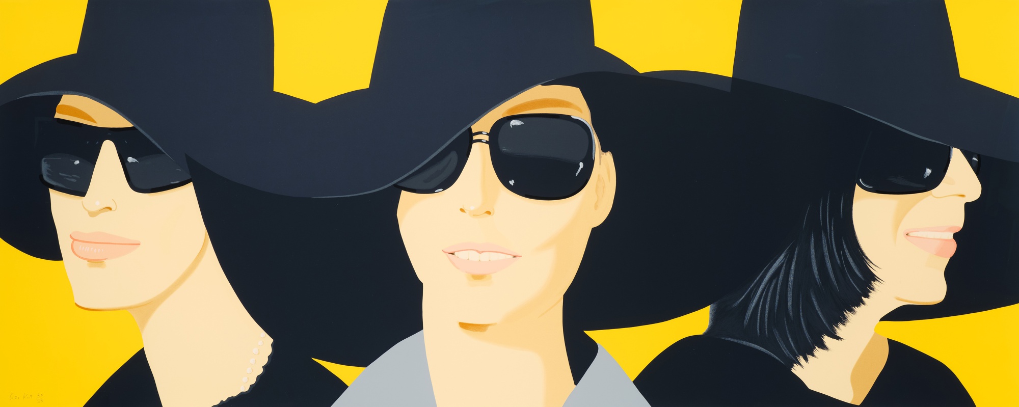 Alex Katz - Black Hats IV (Schröder 500)