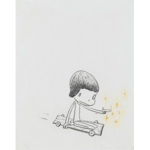 Yoshitomo Nara - Dizzy on Wheels (No. YNF3955)