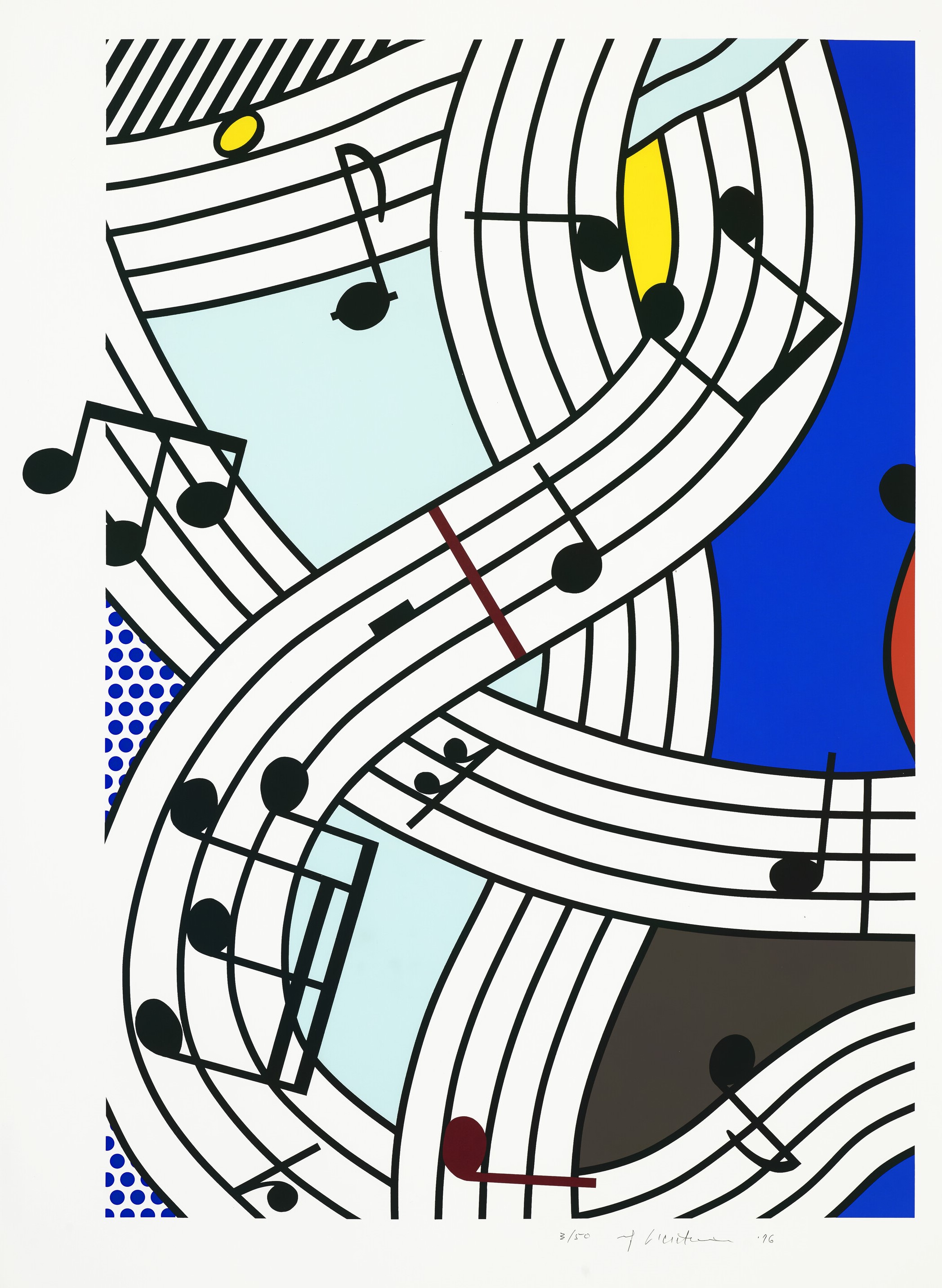 Roy Lichtenstein - Composition I