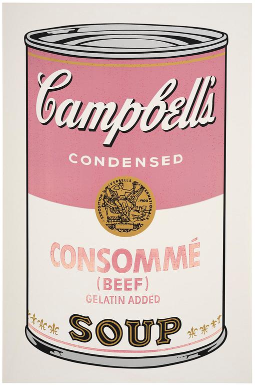 Andy Warhol - Campbells soup Beef Consommé