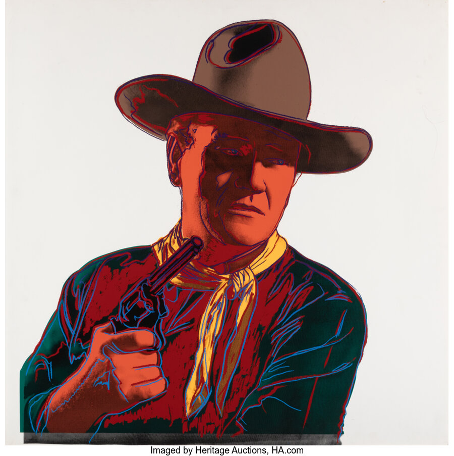 Andy Warhol - John Wayne, from Cowboys and Indianas