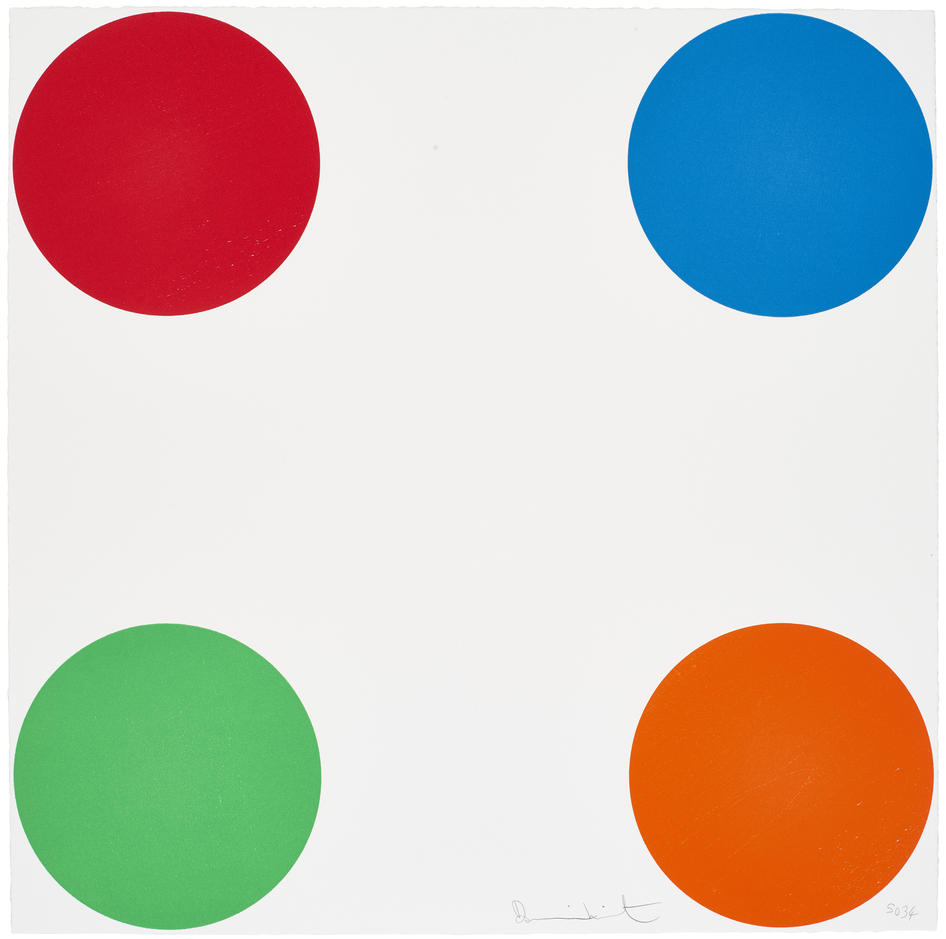 Damien Hirst - Fenbufen, from 40 Woodcut Spots