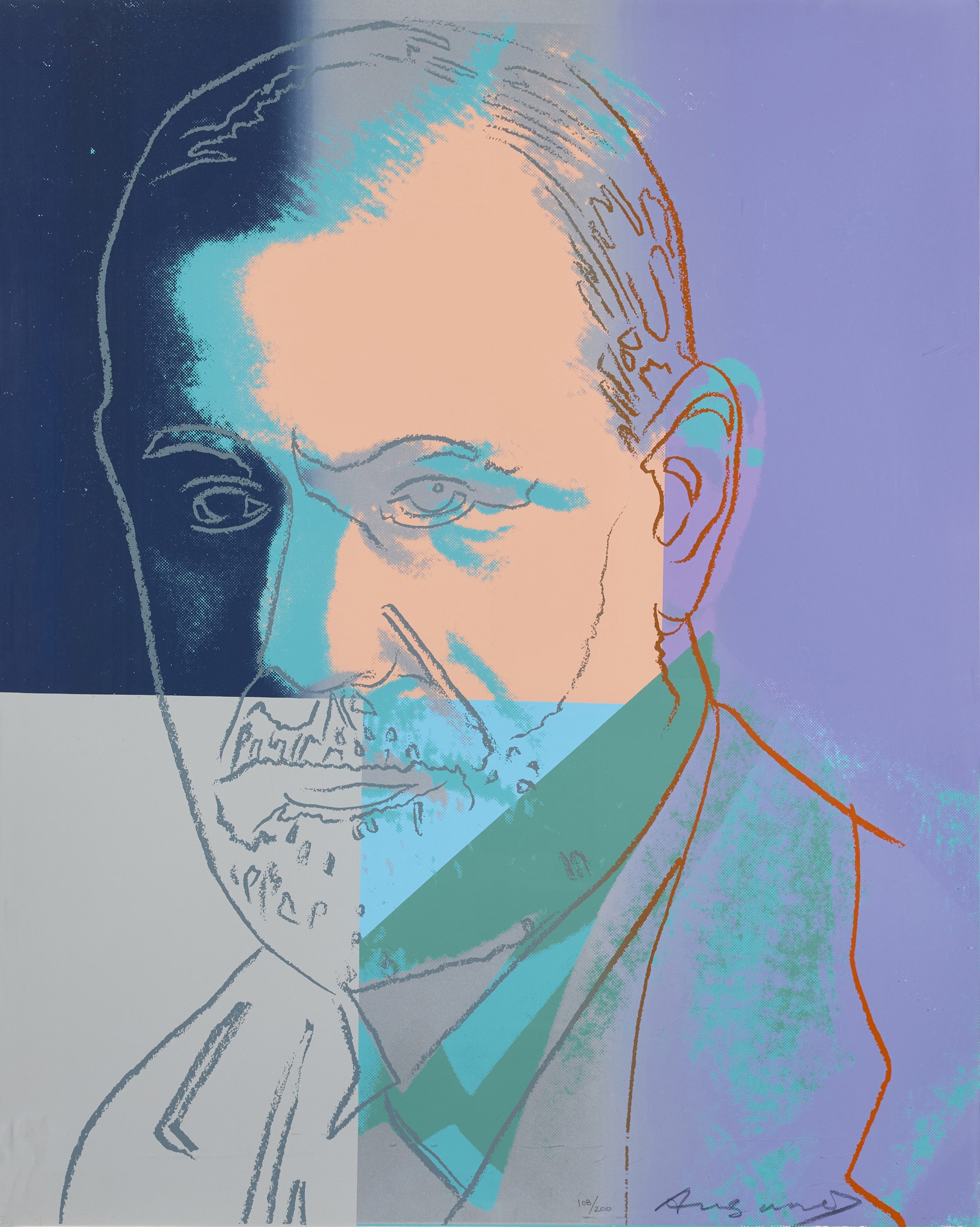 Andy Warhol - Sigmund Freud (from the Ten Portraits of Jews of the Twentieth Century portfolio)