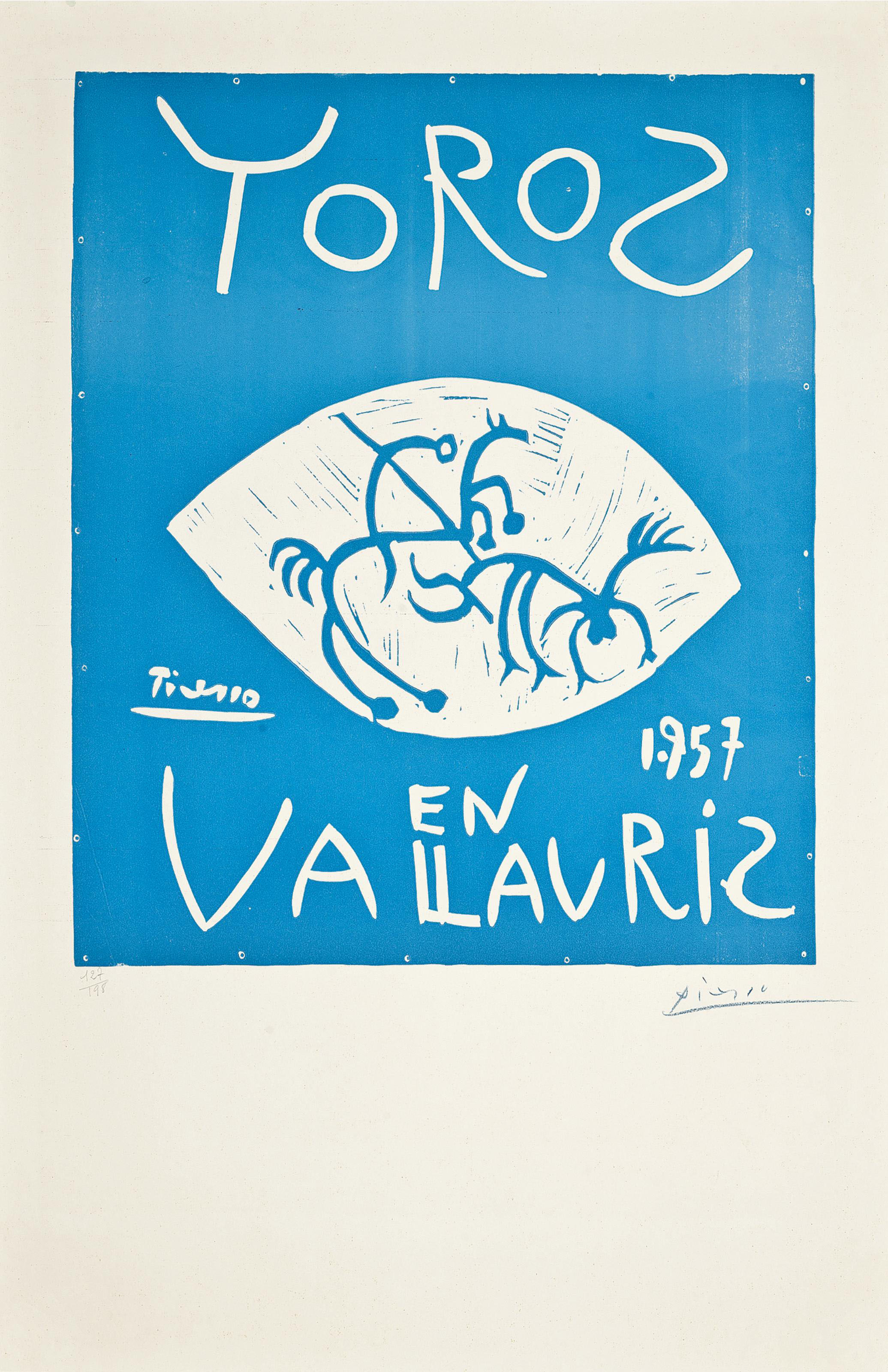 Pablo Picasso - Toros en Vallauris 1957 (Bloch 1276; Baer 1045B)