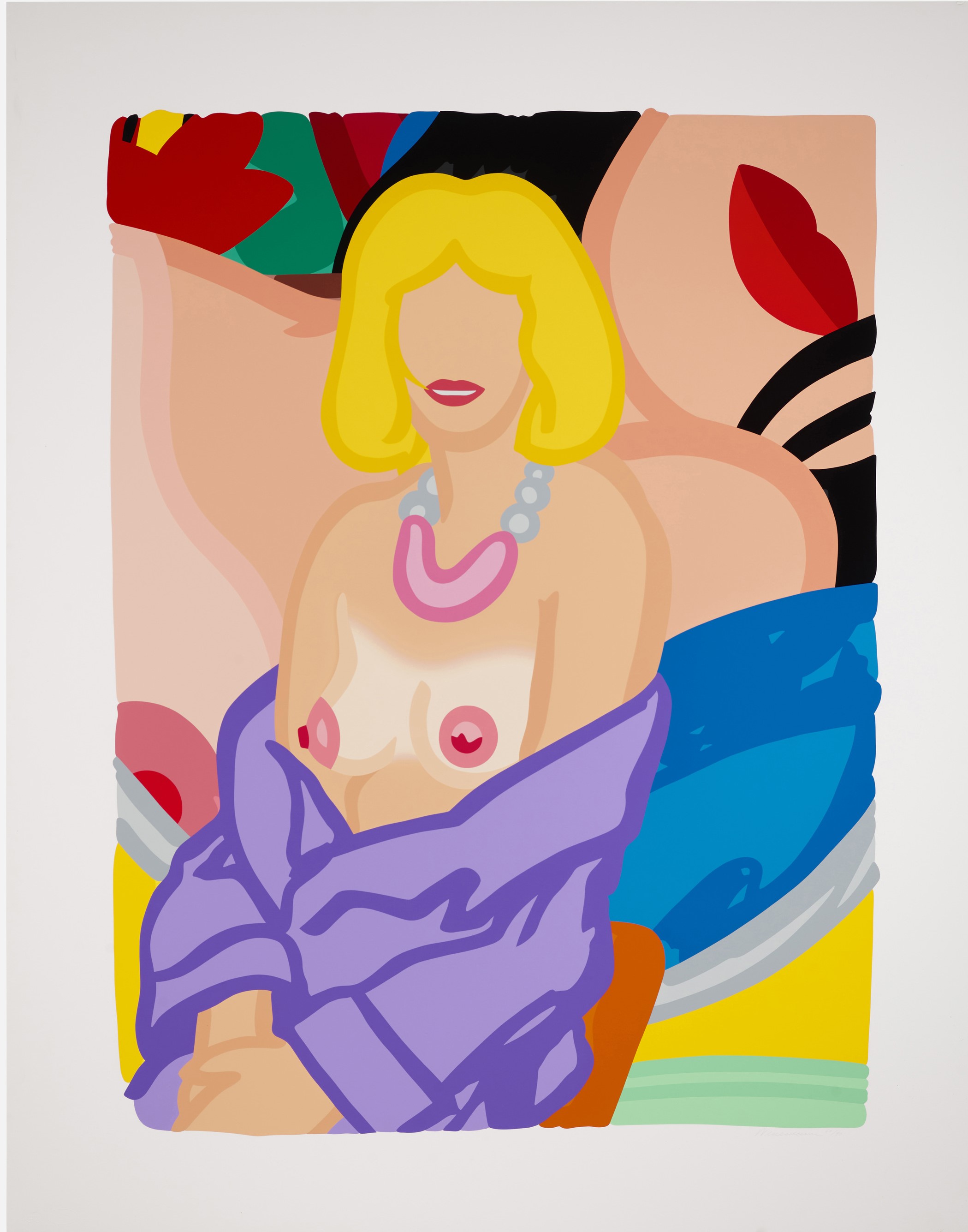 Tom Wesselmann - Claire Sitting with Robe Half Off (Vivienne) (from Portfolio 90)