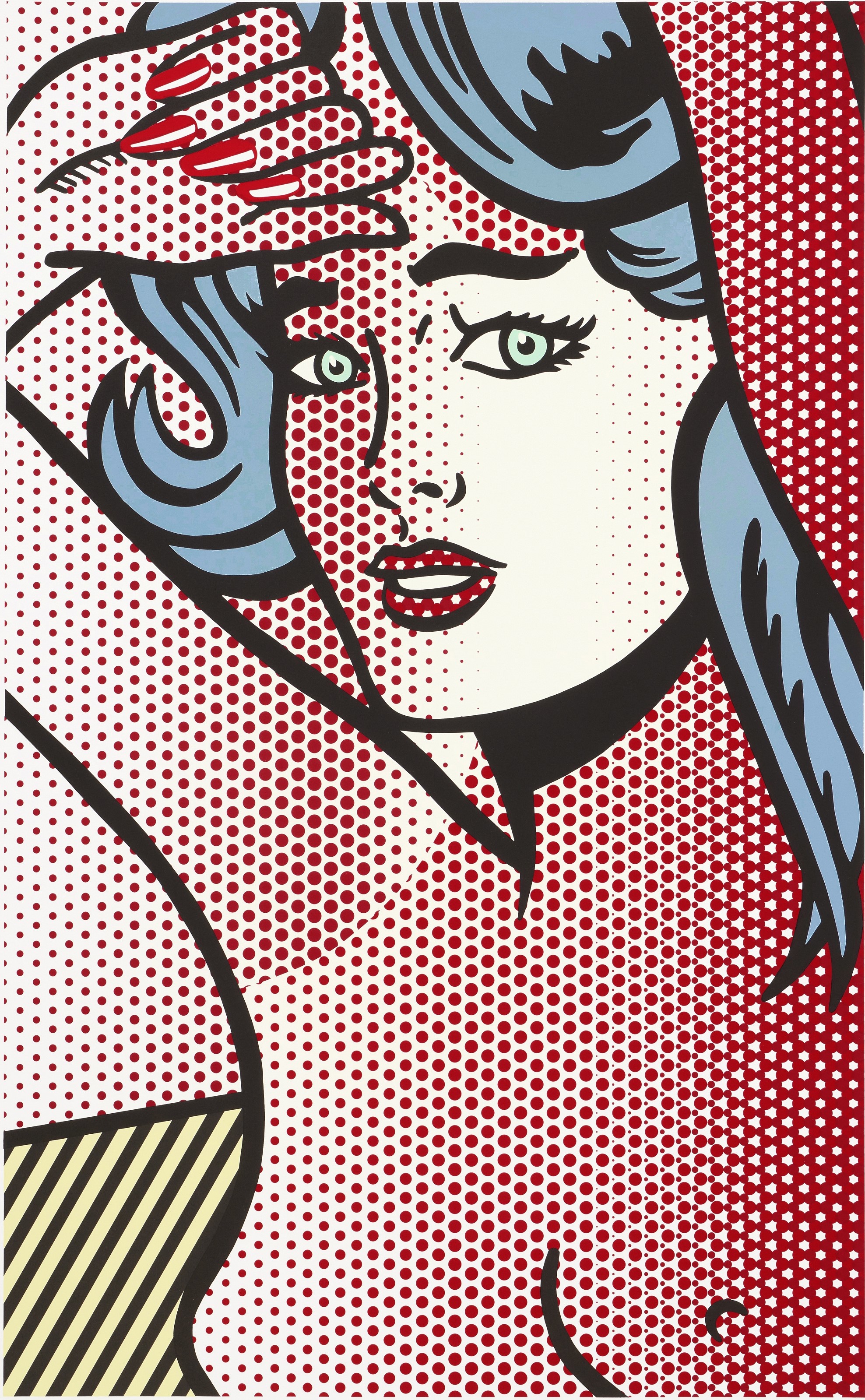 Roy Lichtenstein - Nude with Blue Hair