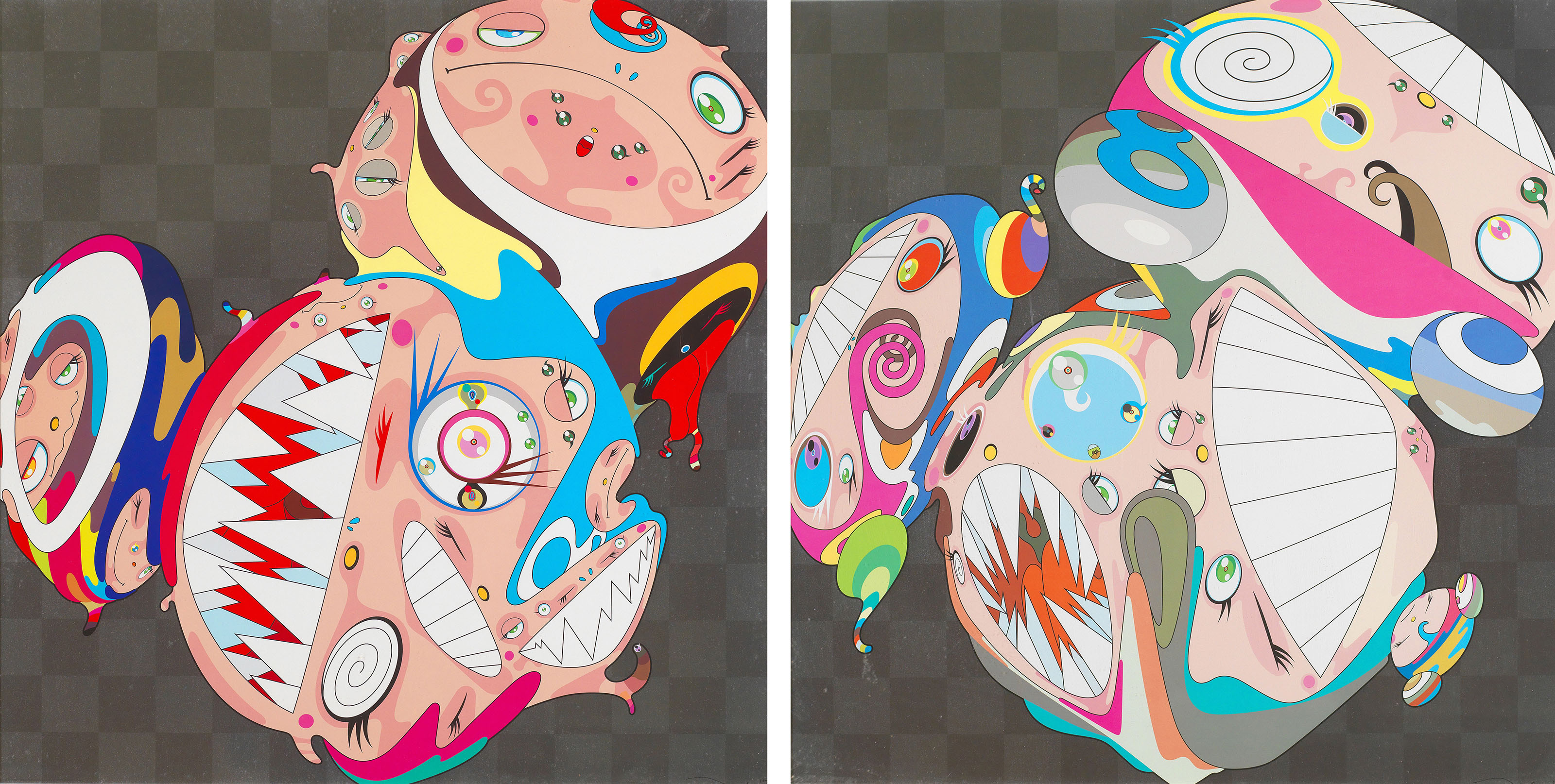 Takashi Murakami - Melting DOB D; & Melting DOB E