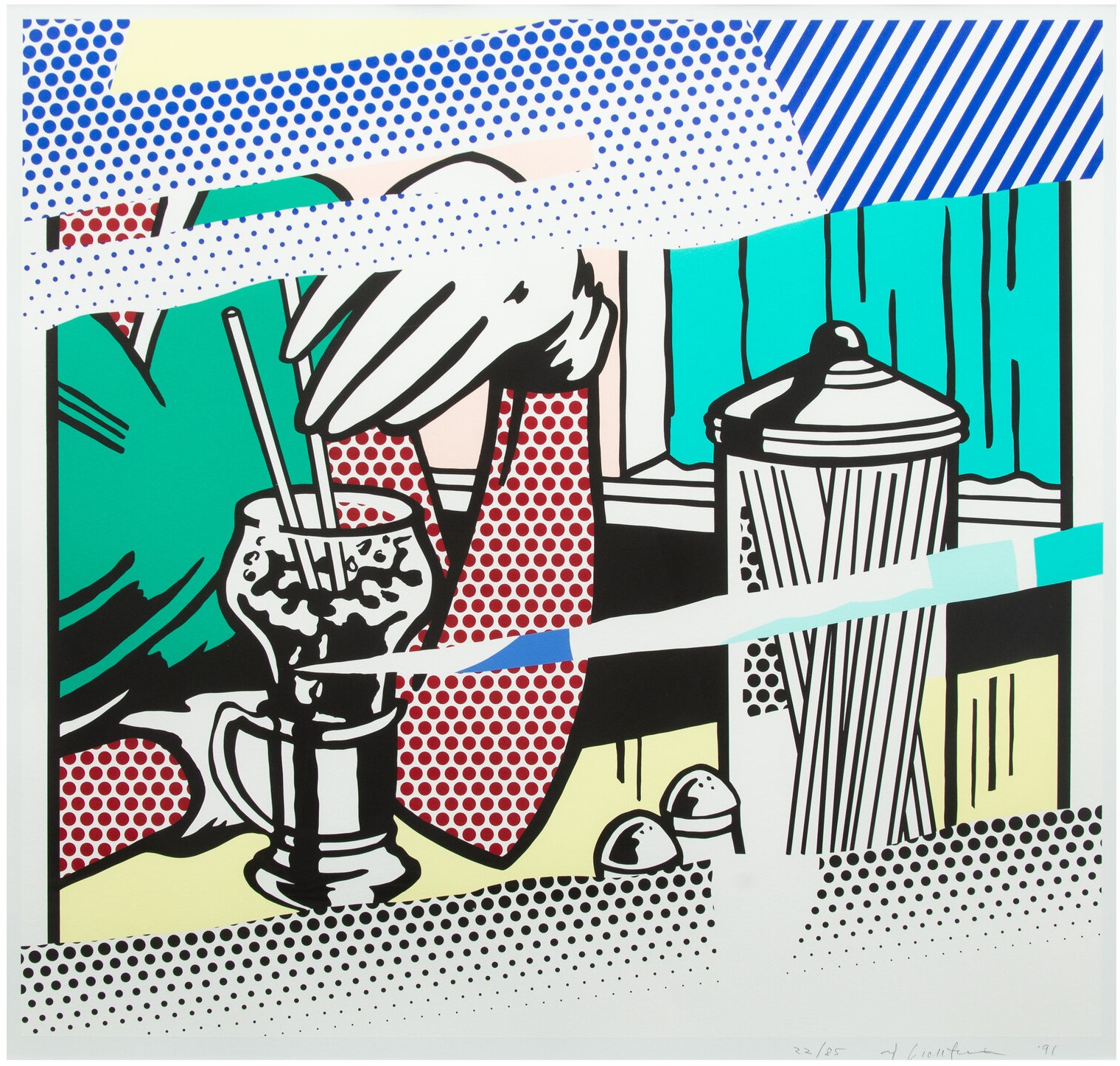 Roy Lichtenstein - Reflections on Soda Fountain