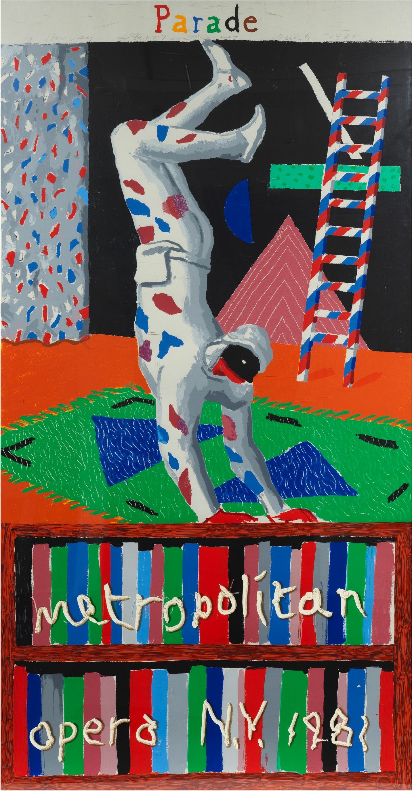David Hockney - Parade, Metropolitan Opera (Baggott 94)