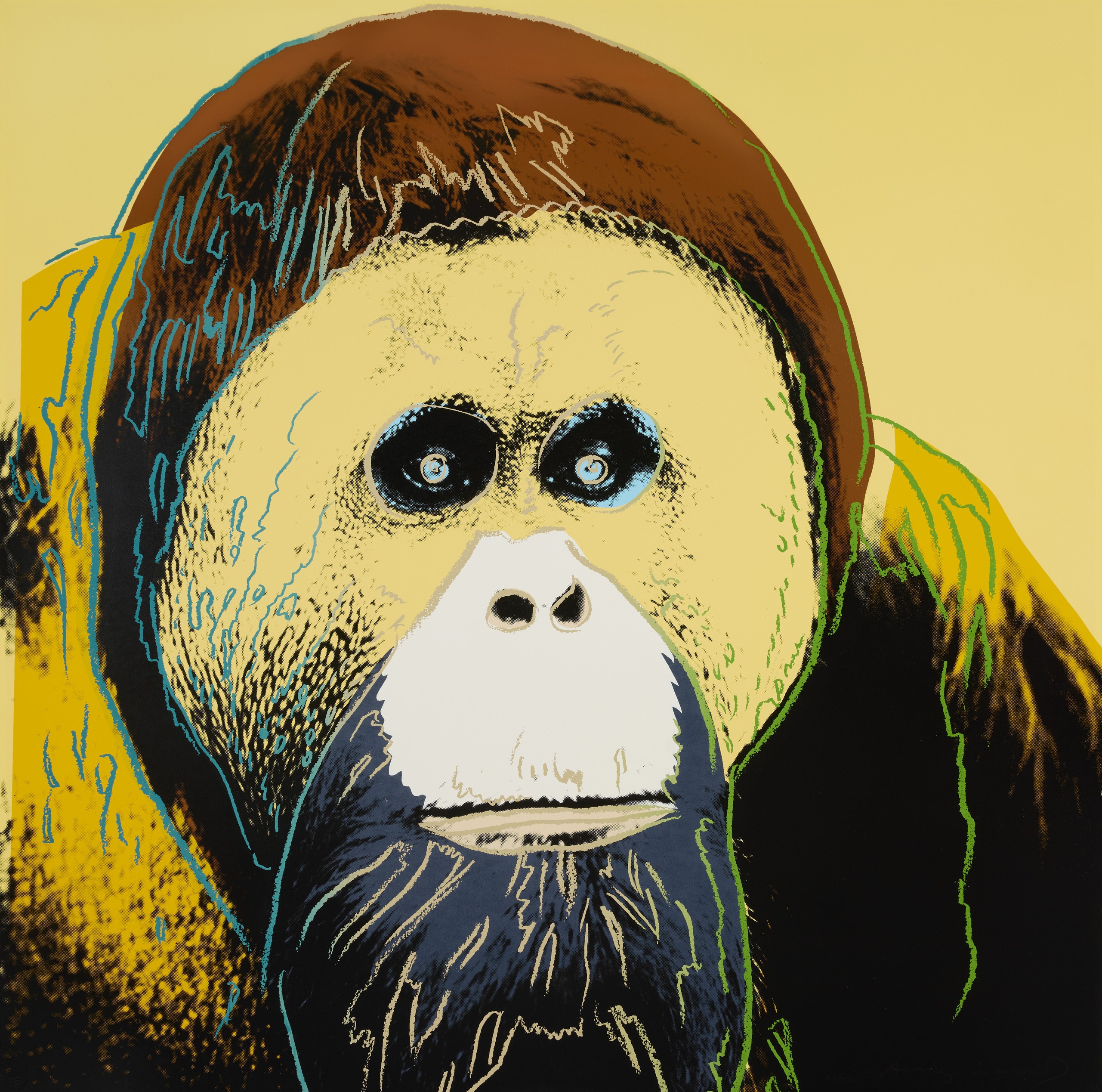 Andy Warhol - Orangutan (from the Endangered Species portfolio)
