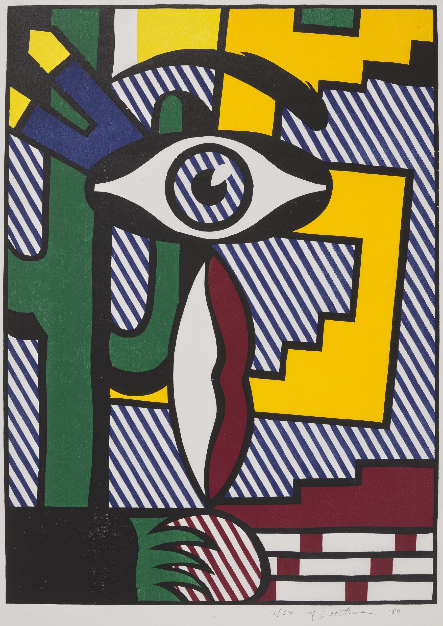 Roy Lichtenstein - American Indian Theme III, from American Indian Theme series
