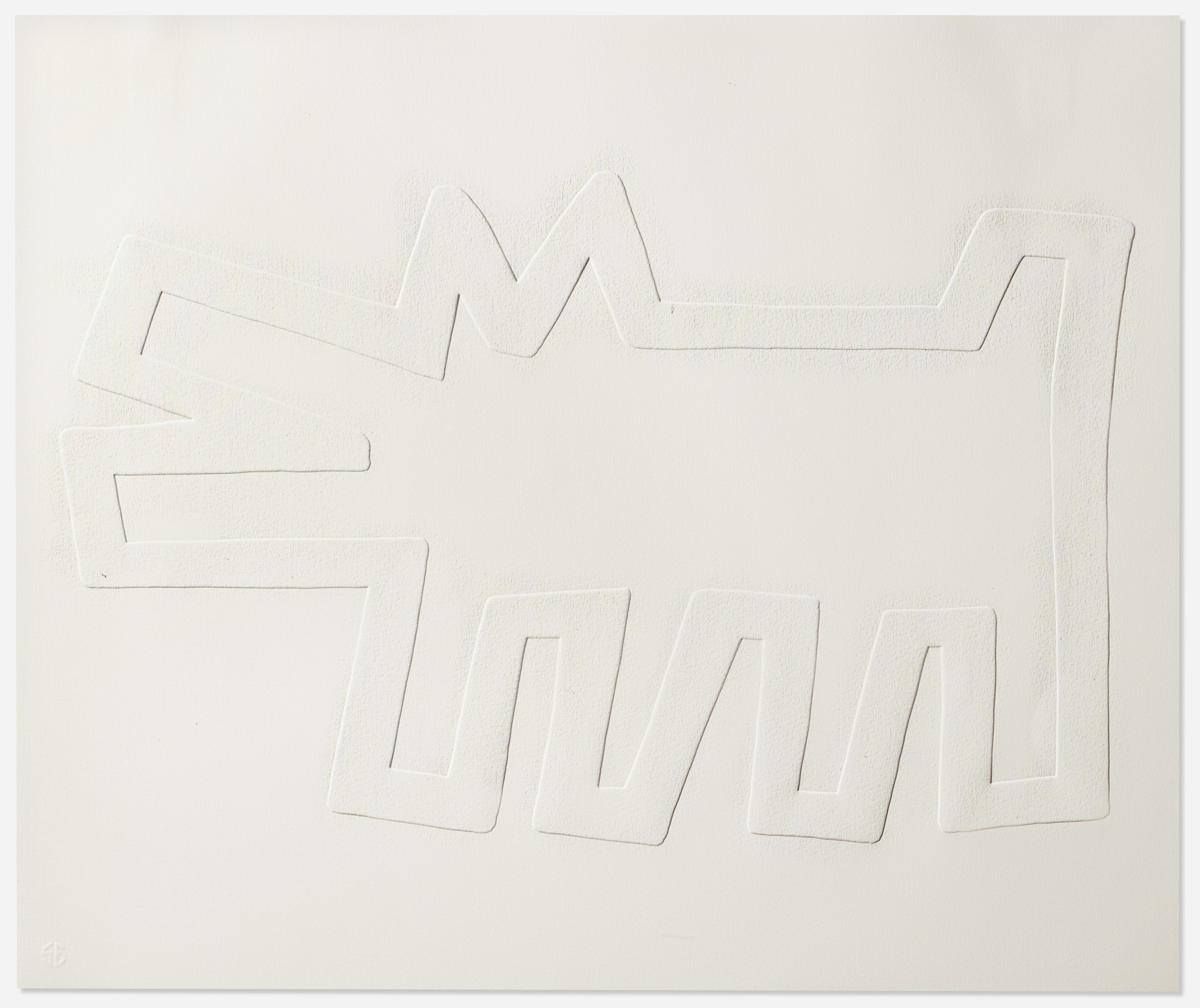 Keith Haring - Barking Dog (from the White Icons series)