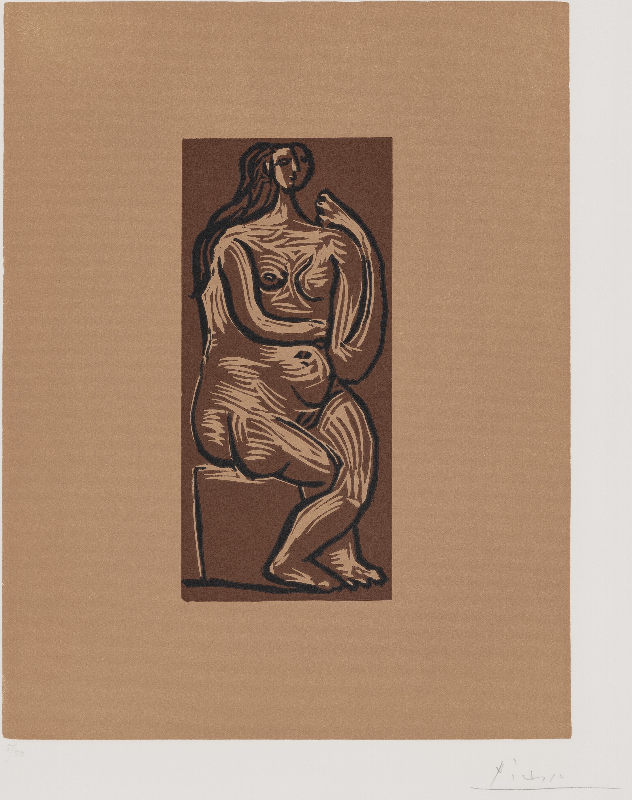 Pablo Picasso - Nu Assis
