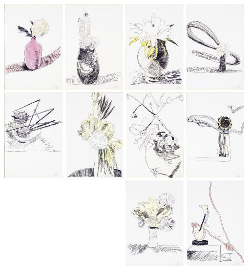 Andy Warhol - Flowers (Hand-Colored) (F. & S. 110-19)
