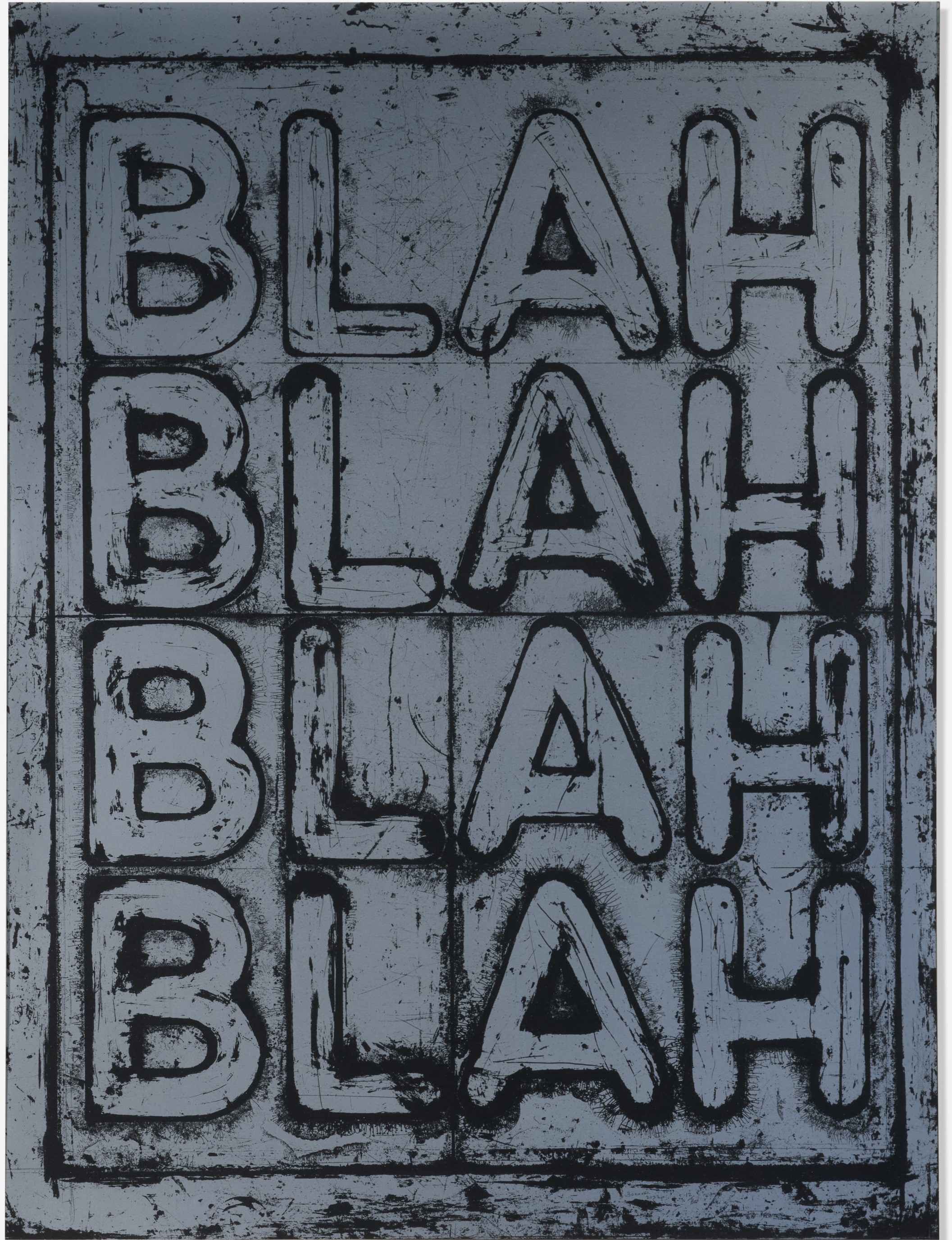 Mel Bochner - Blah Blah Blah (Inverse)