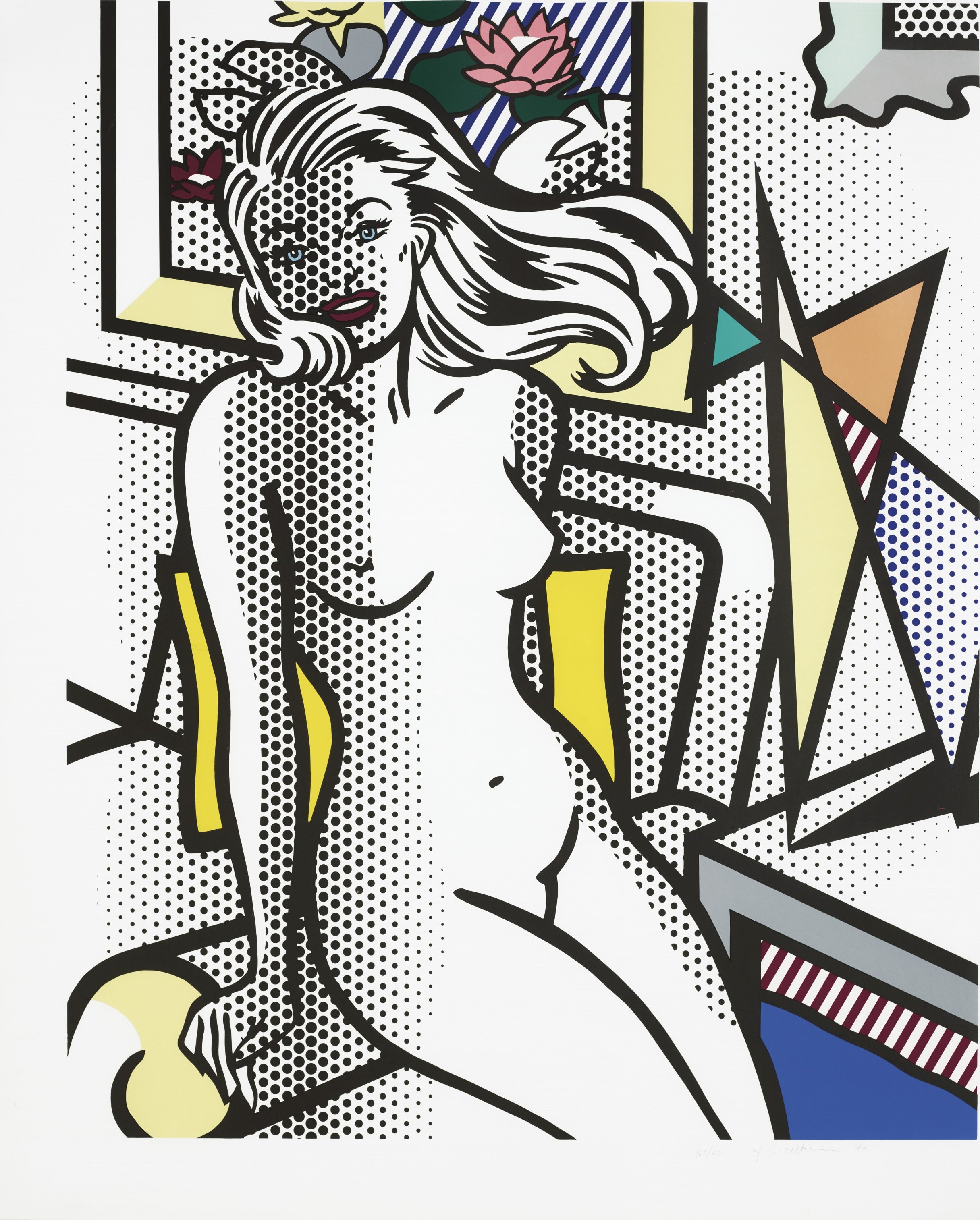 Roy Lichtenstein - Nude with Yellow Pillow, from Nude Series