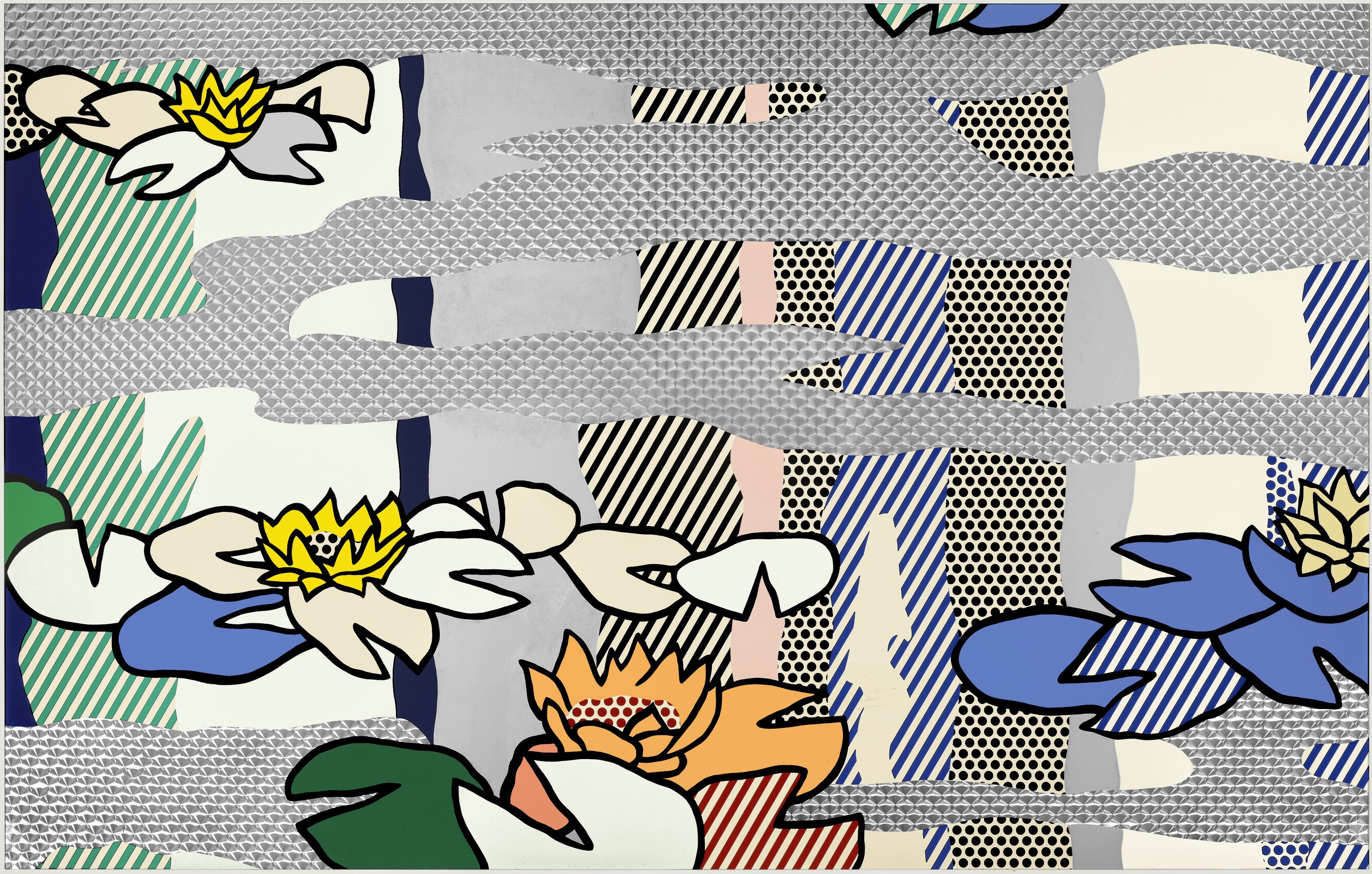 Roy Lichtenstein - Water Lily Pond with Reflections