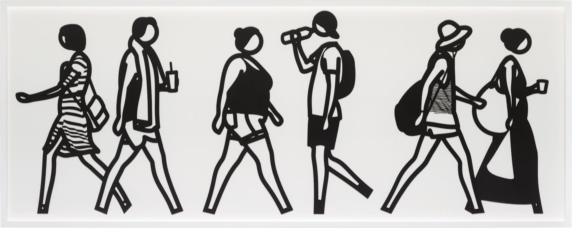 Julian Opie - Walking in Melbourne 5, from Walking in Melbourne series